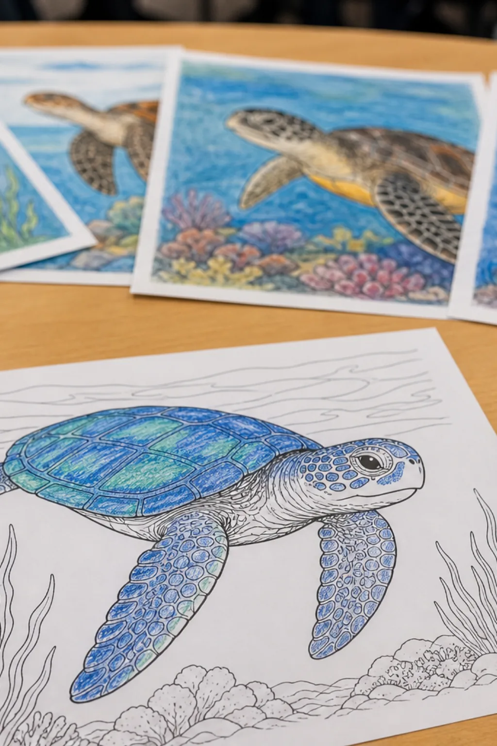 desenhos de tartaruga-de-couro para colorir - 2