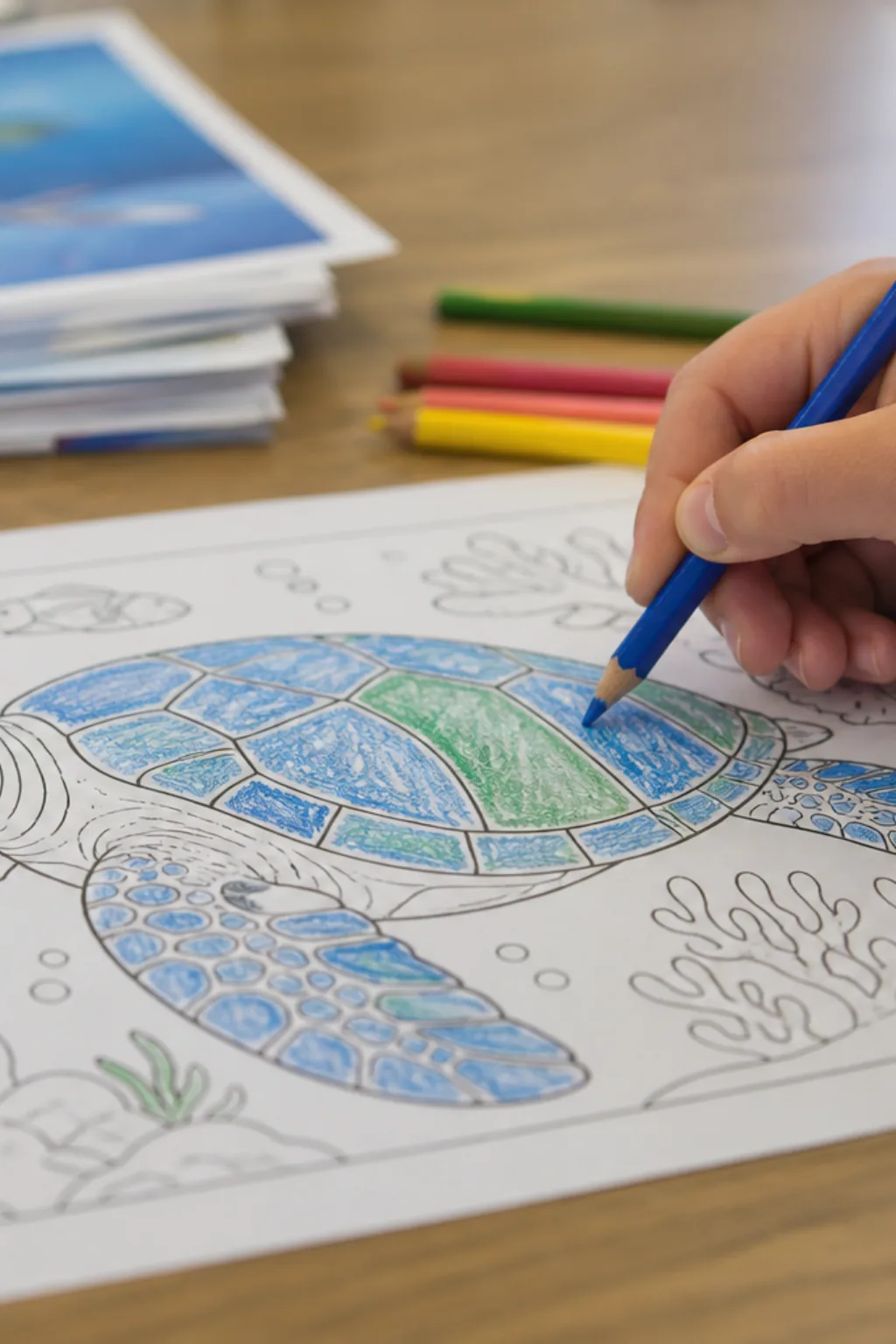 desenhos de tartaruga marinha para colorir - 2
