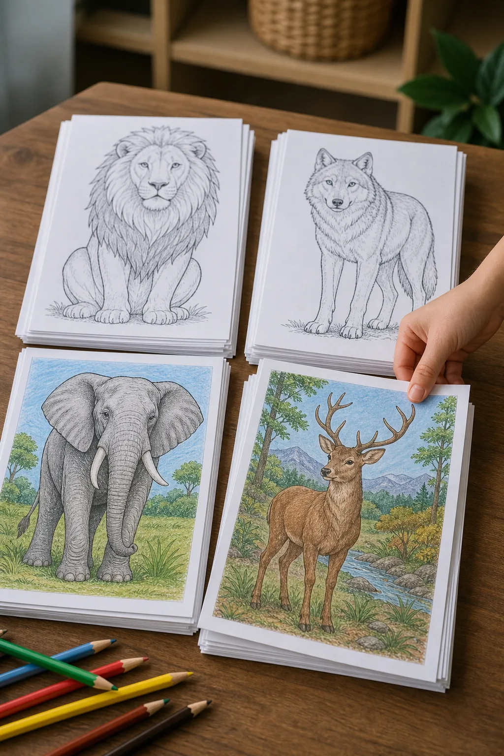desenhos de animais terrestres para colorir - 2