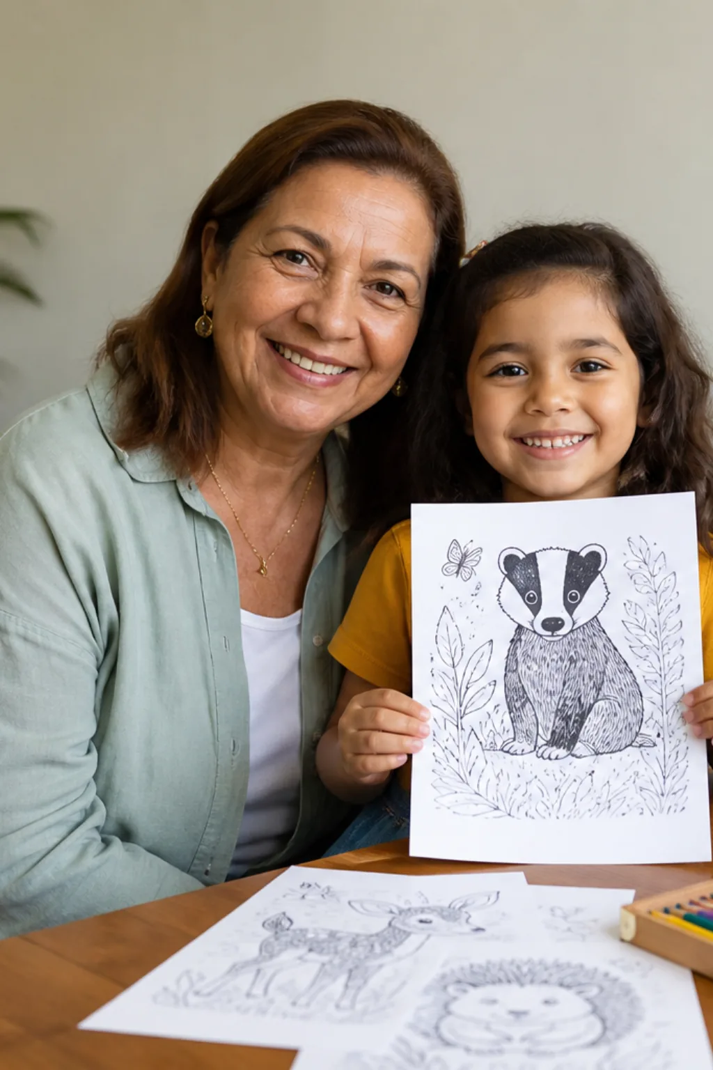 desenhos de texugo para colorir - 1