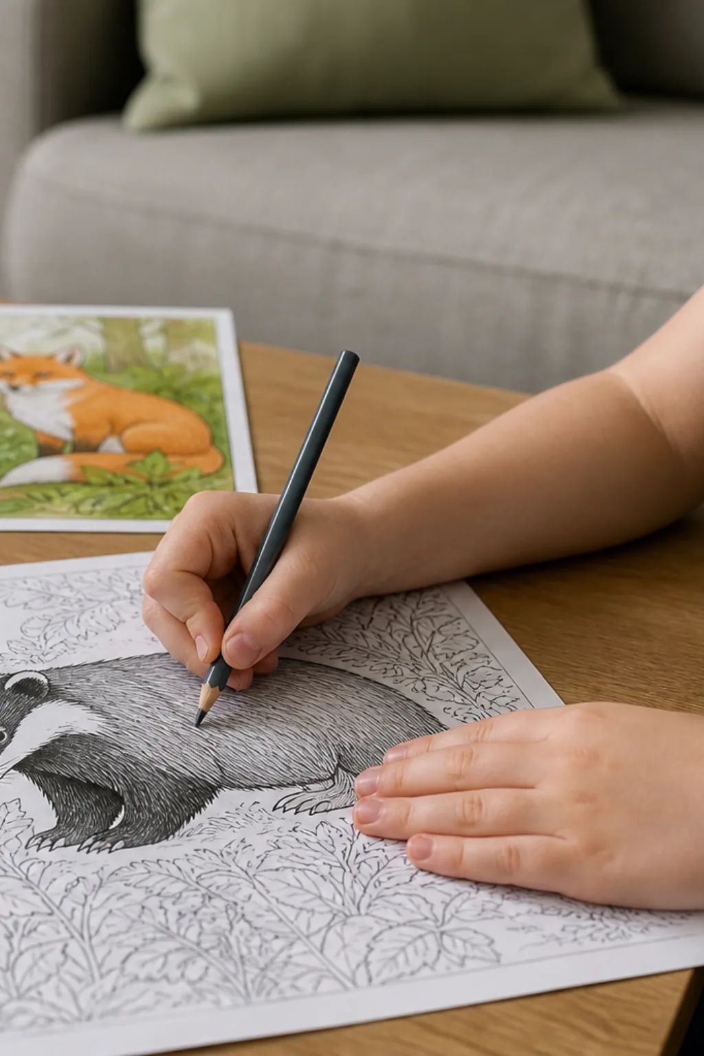 desenhos de texugo para colorir - 2