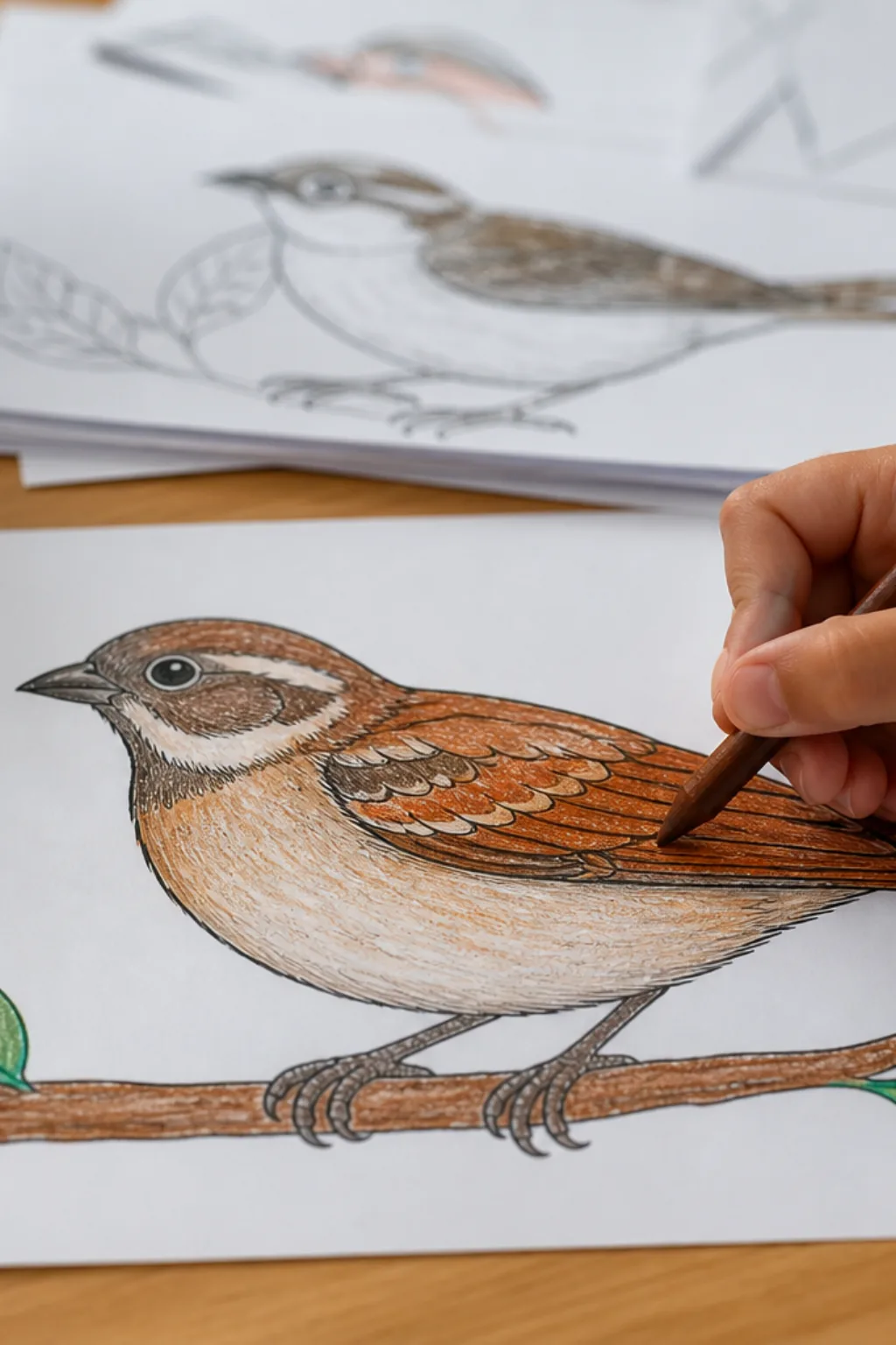 desenhos de tico-tico para colorir - 2