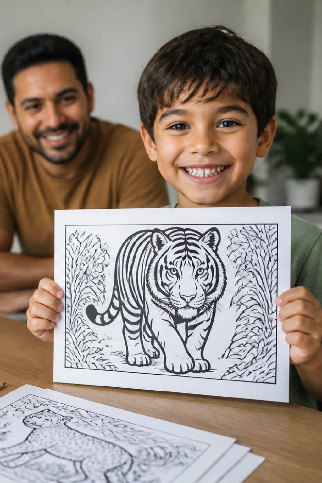desenhos de tigre para colorir - 1