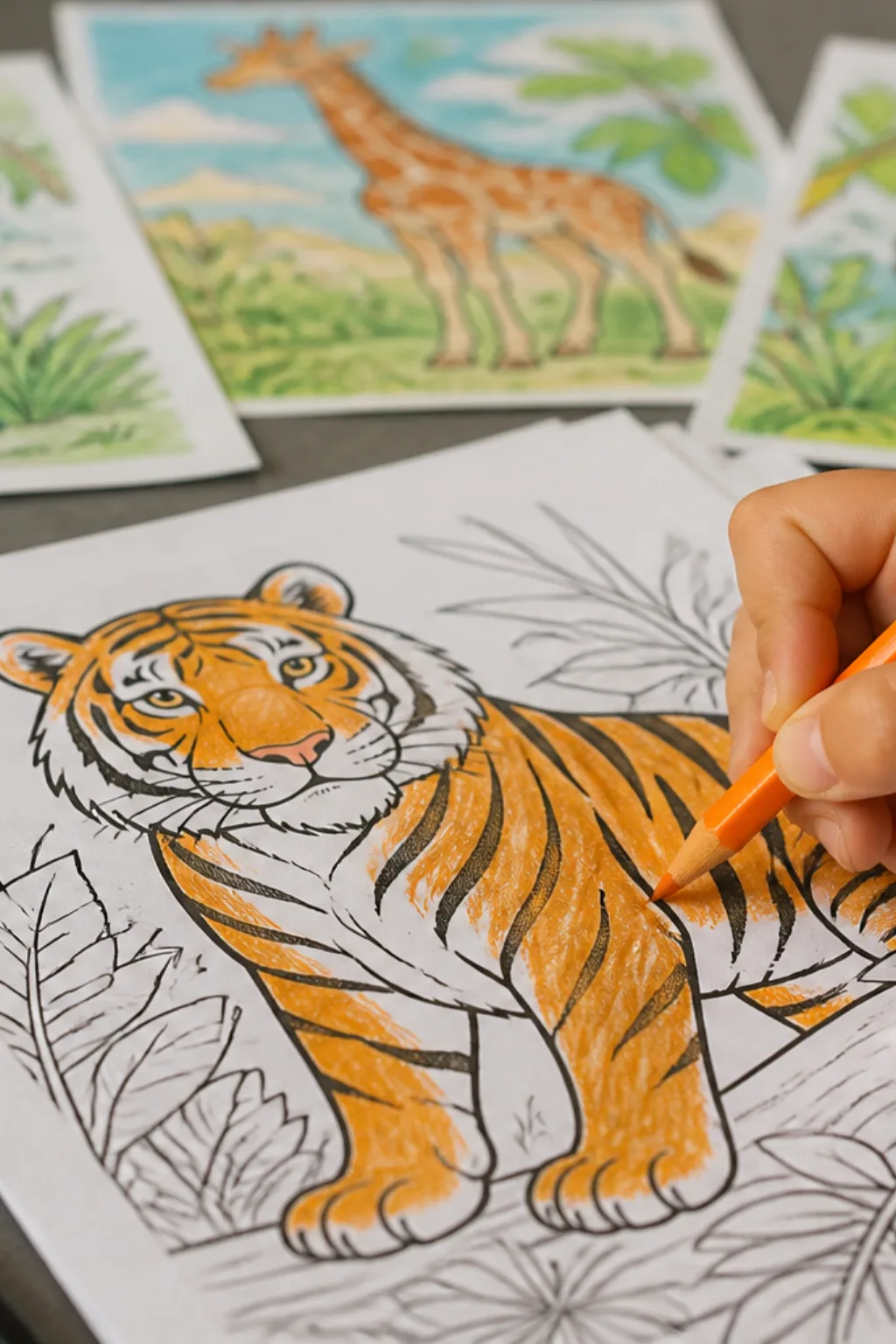 desenhos de tigre para colorir - 2