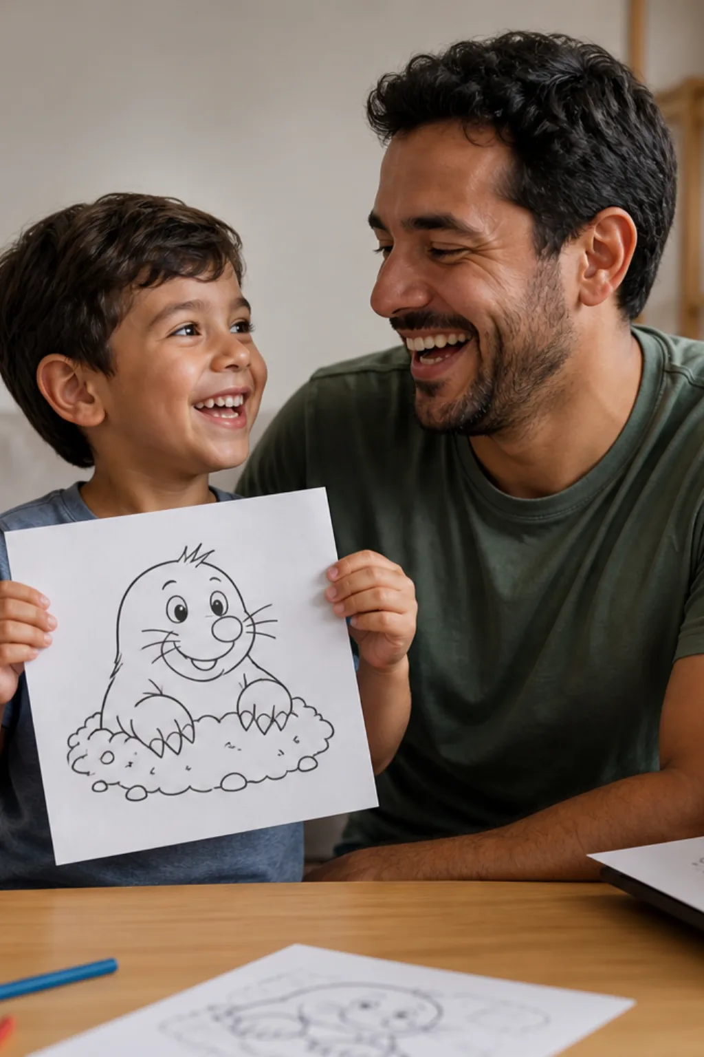 desenhos de toupeira para colorir - 1