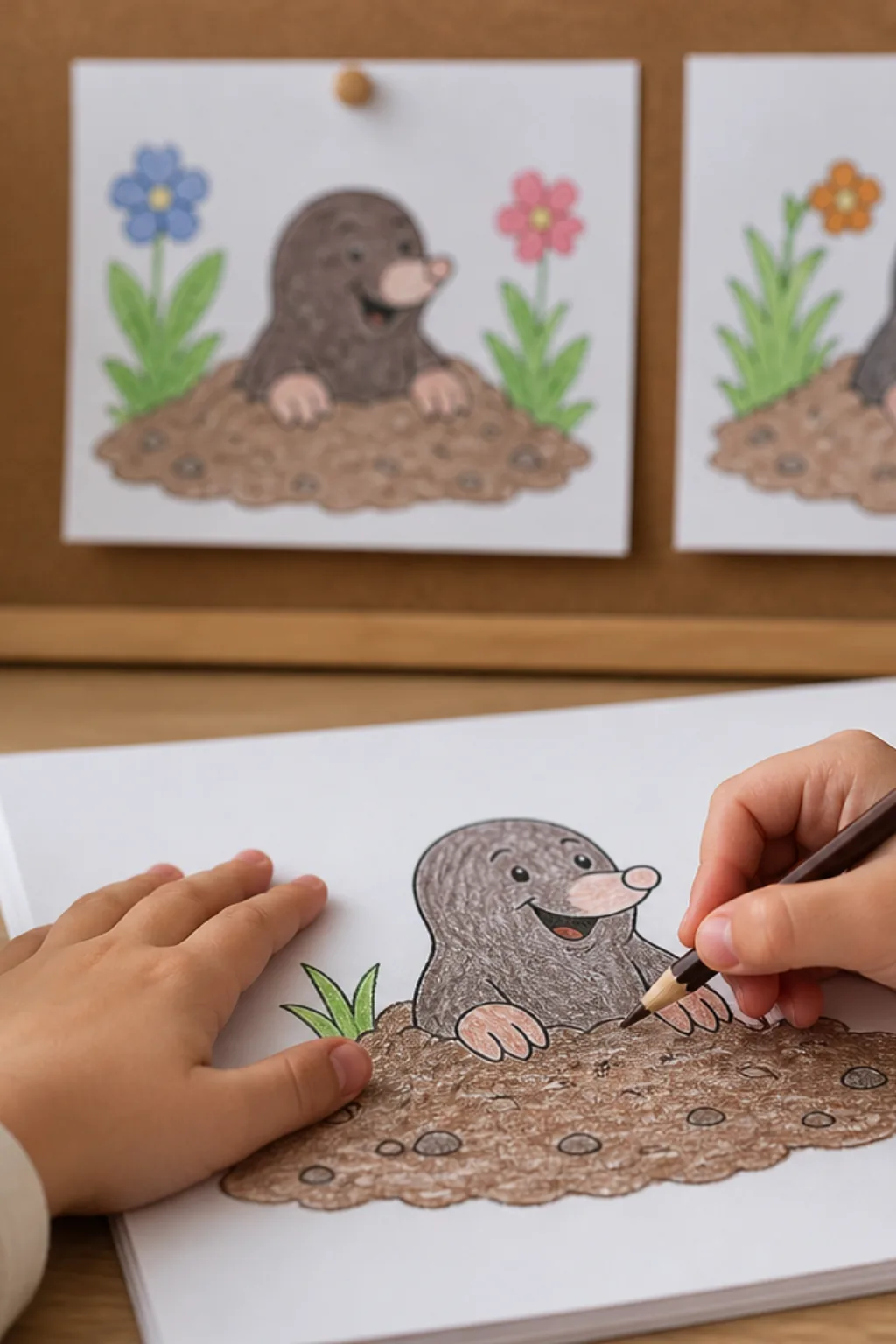 desenhos de toupeira para colorir - 2