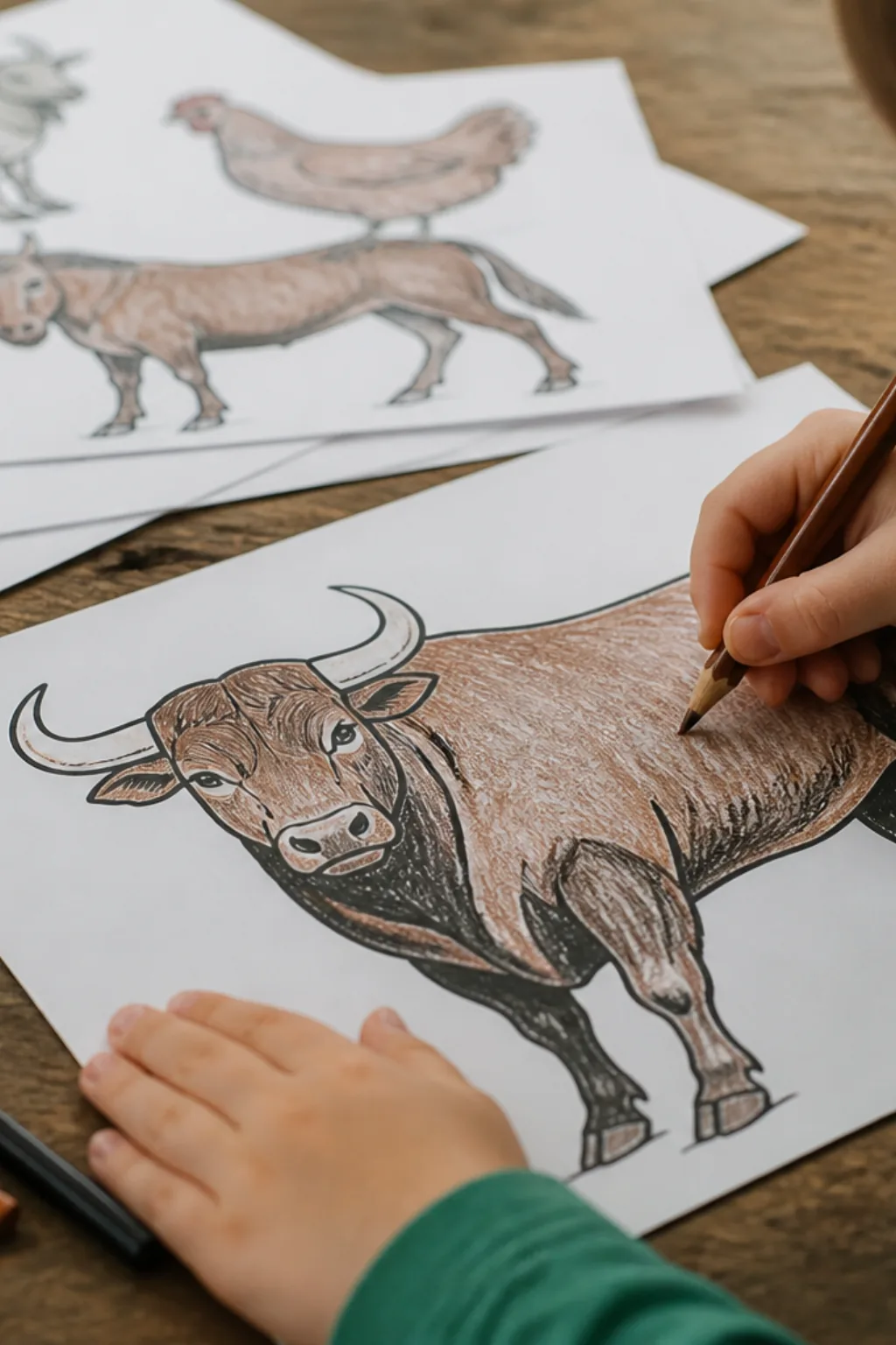 desenhos de touro para colorir - 2