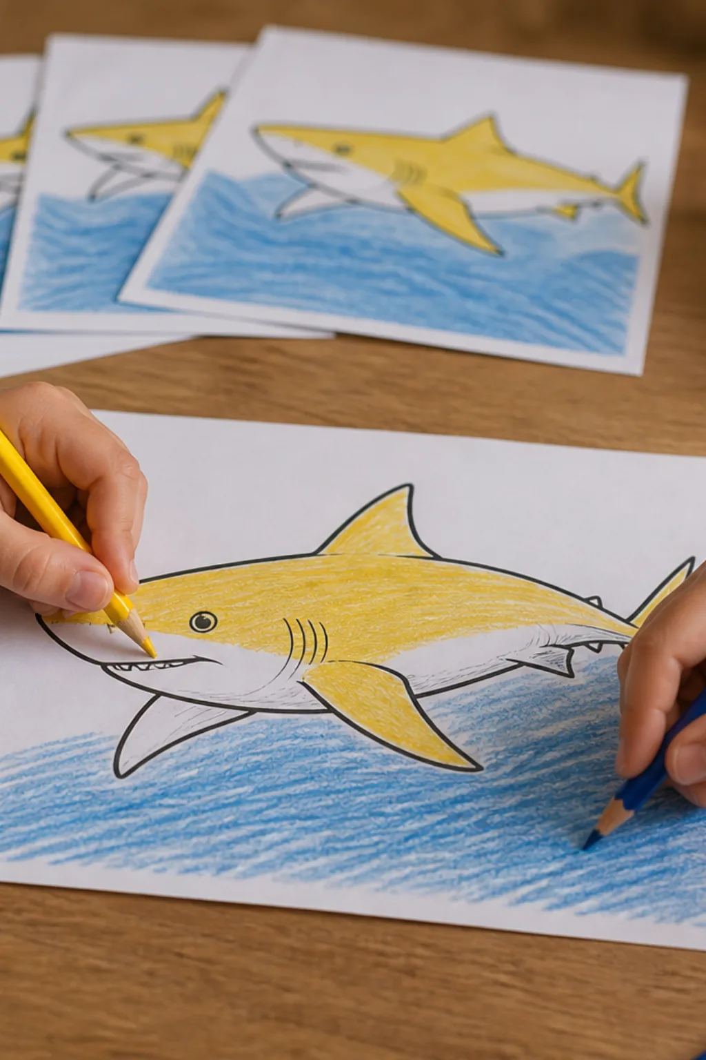 desenhos de tubarão-limão para colorir - 2