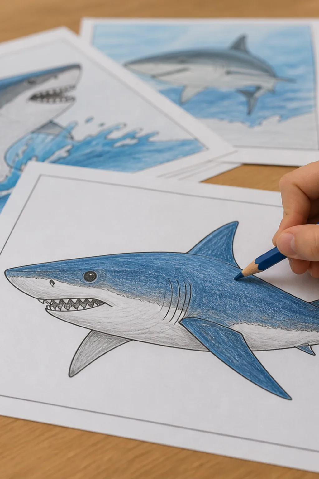 desenhos de tubarão-mako para colorir - 2