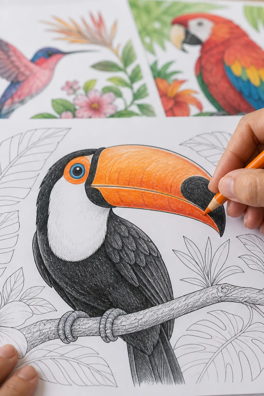 desenhos de tucano-toco para colorir - 2