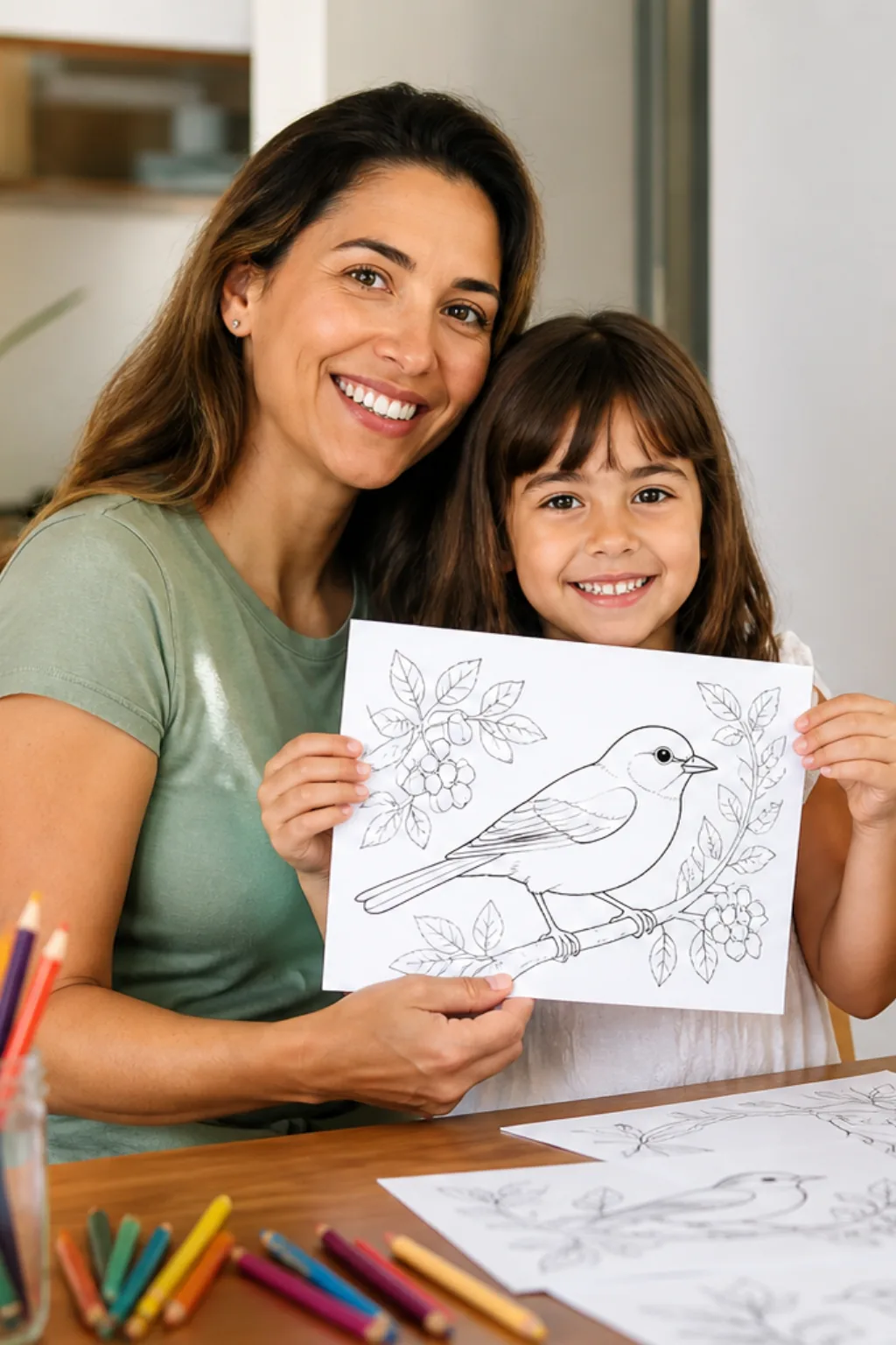 desenhos de uirapuru para colorir — exemplo criado na Desenhos pra Colorir