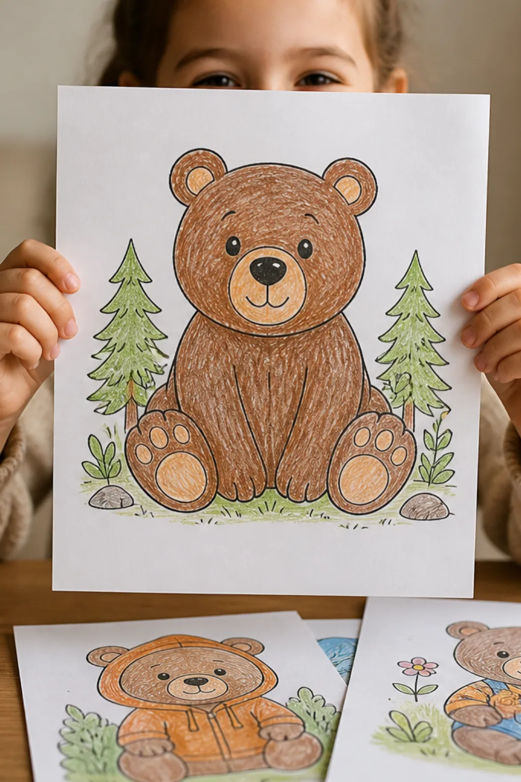 desenhos de urso para colorir - 2
