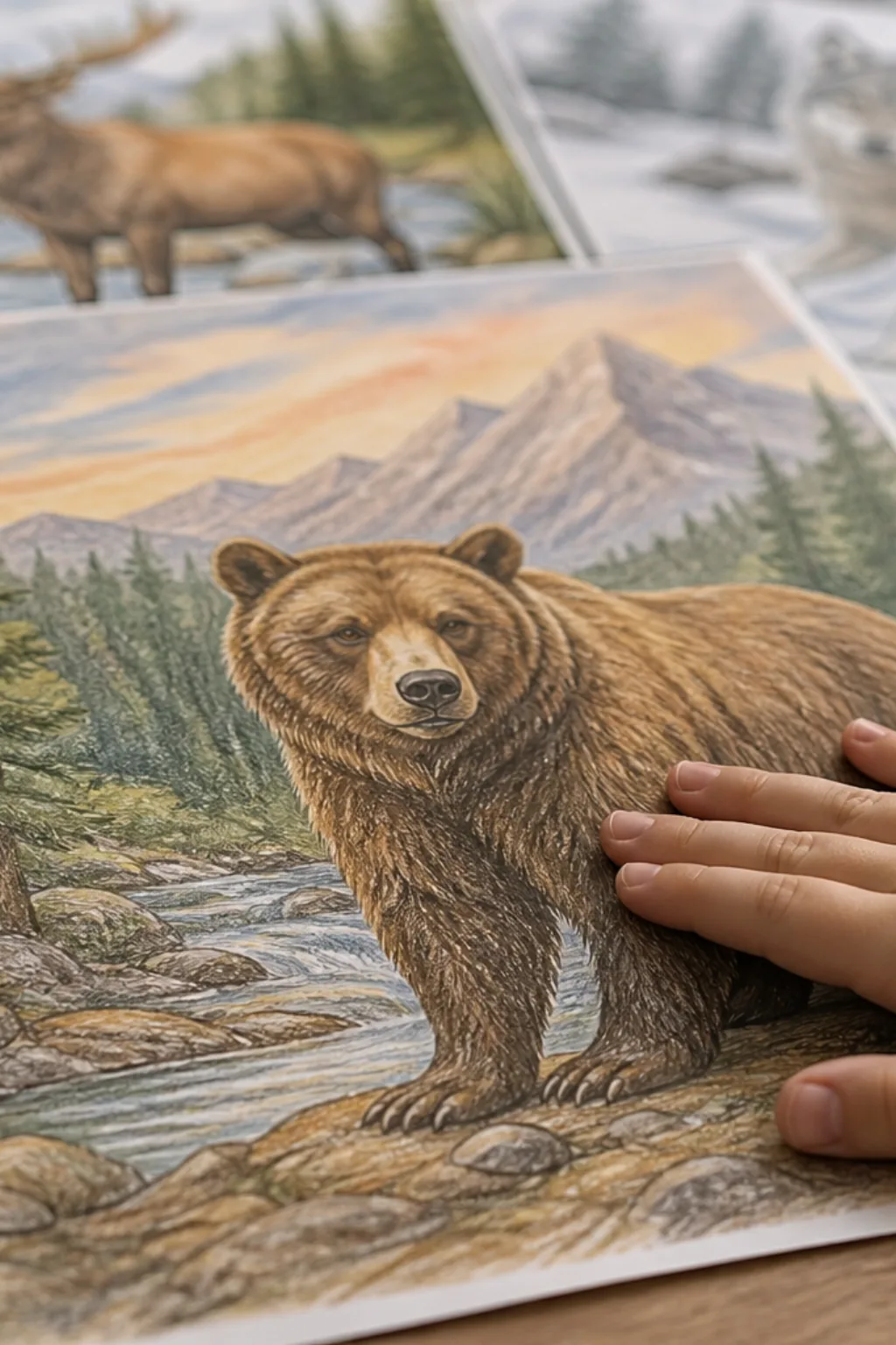 desenho de urso pardo para colorir - 2