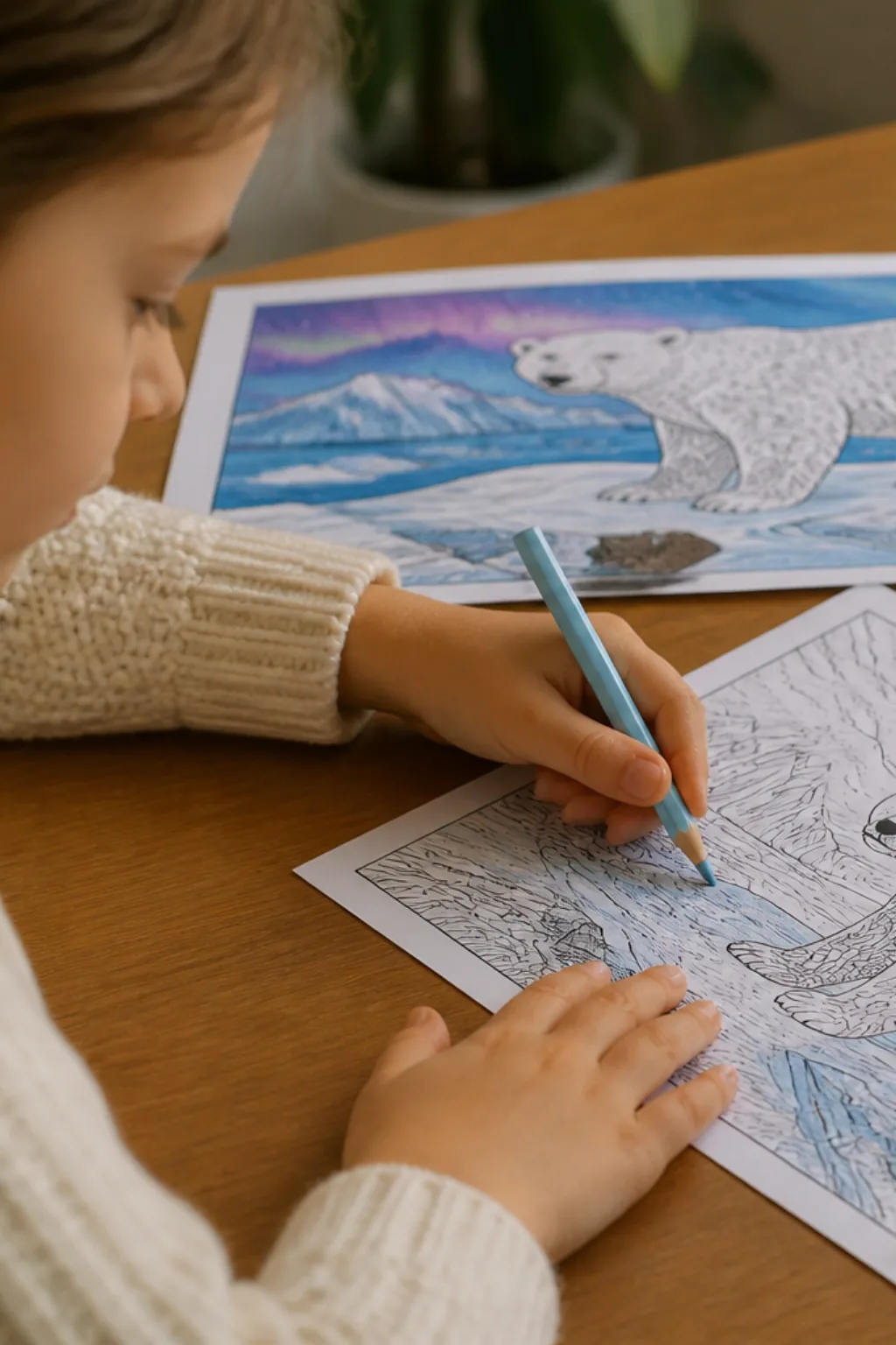 desenhos de urso polar para colorir - 2