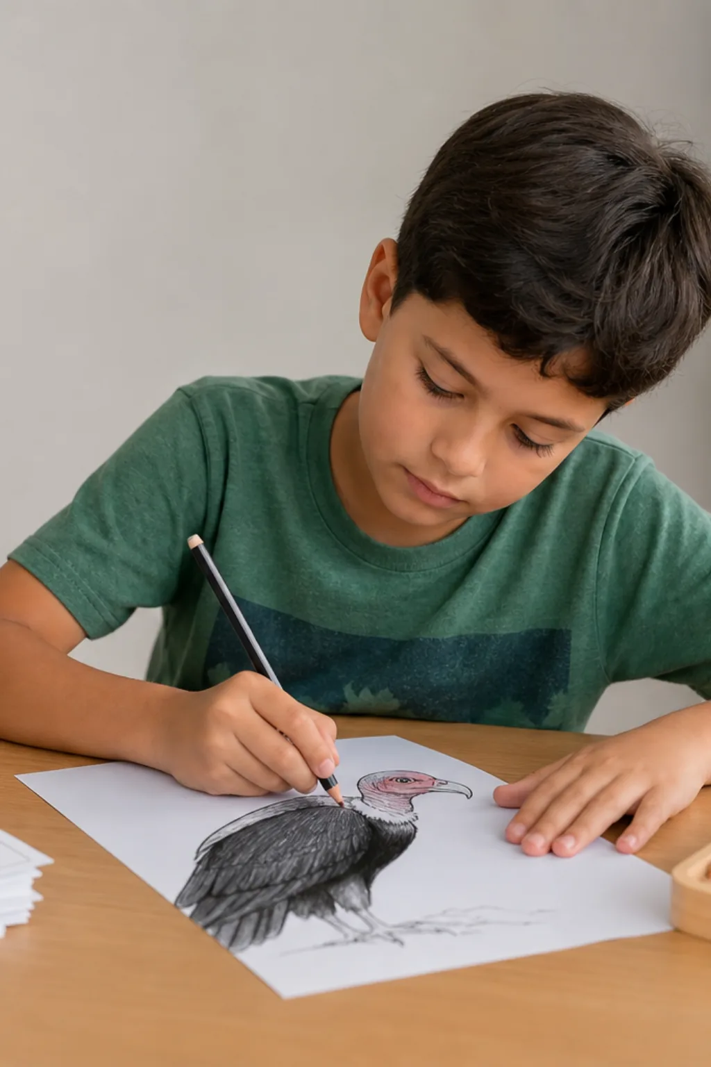 desenhos de urubu para colorir - 1
