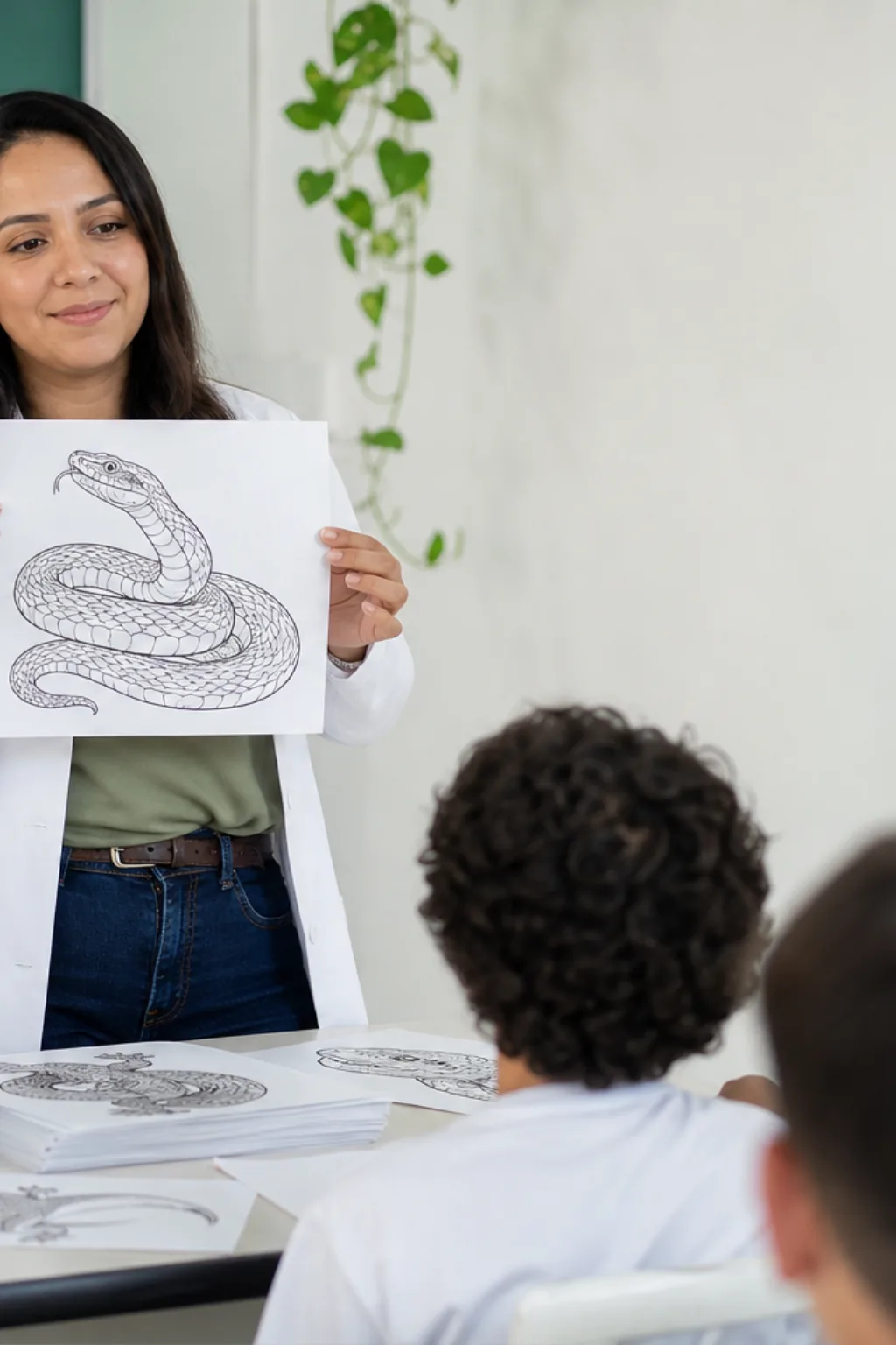 desenhos de urutu para colorir — exemplo criado na Desenhos pra Colorir