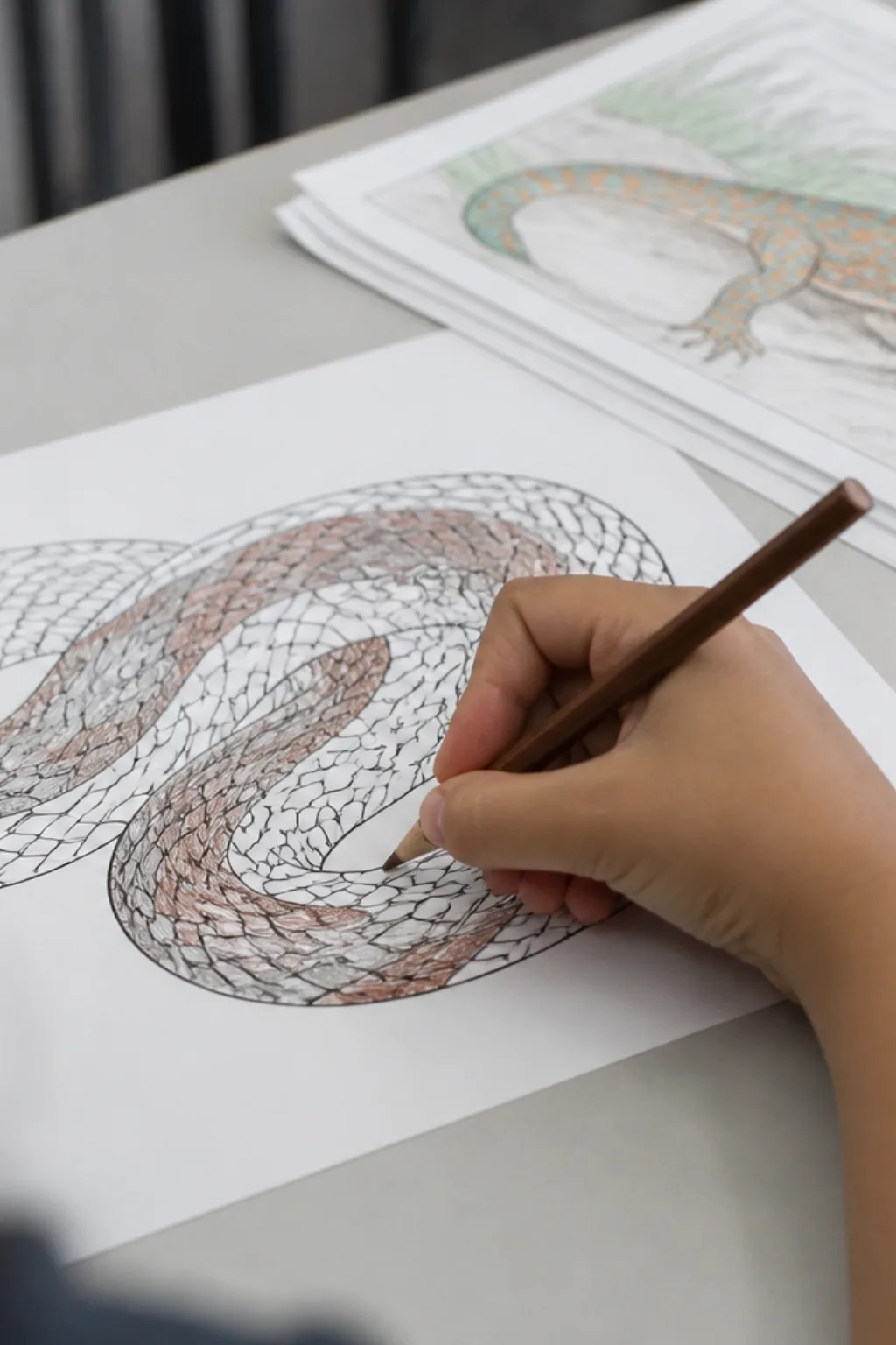desenhos de urutu para colorir - 2