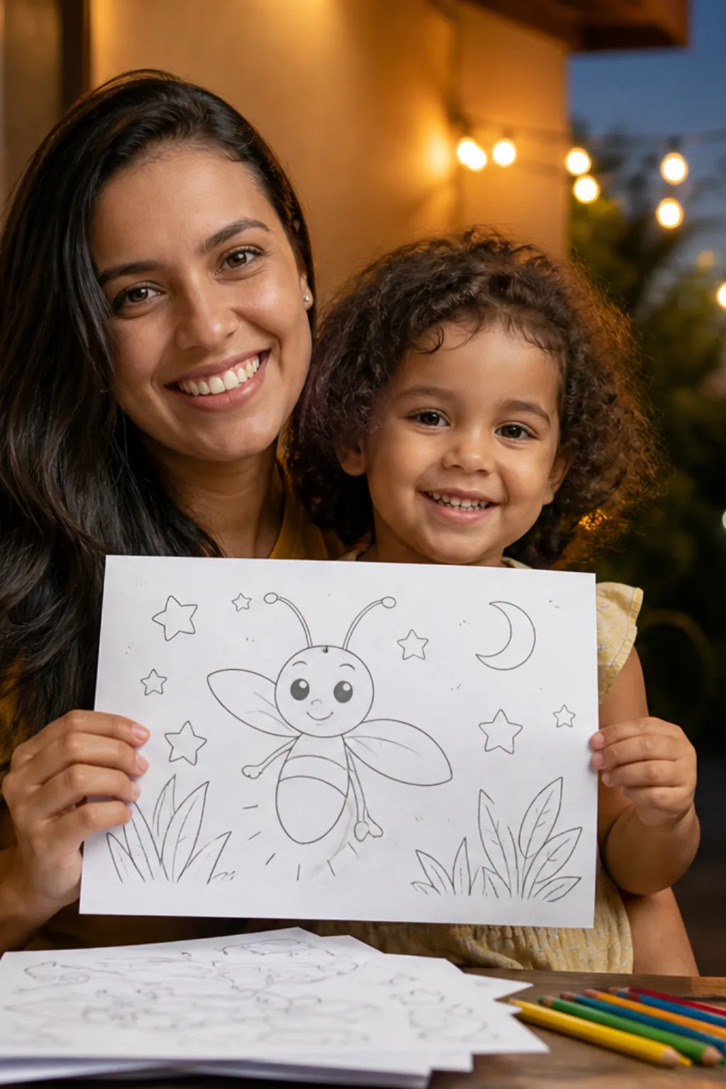 desenhos de vagalume para colorir - 1