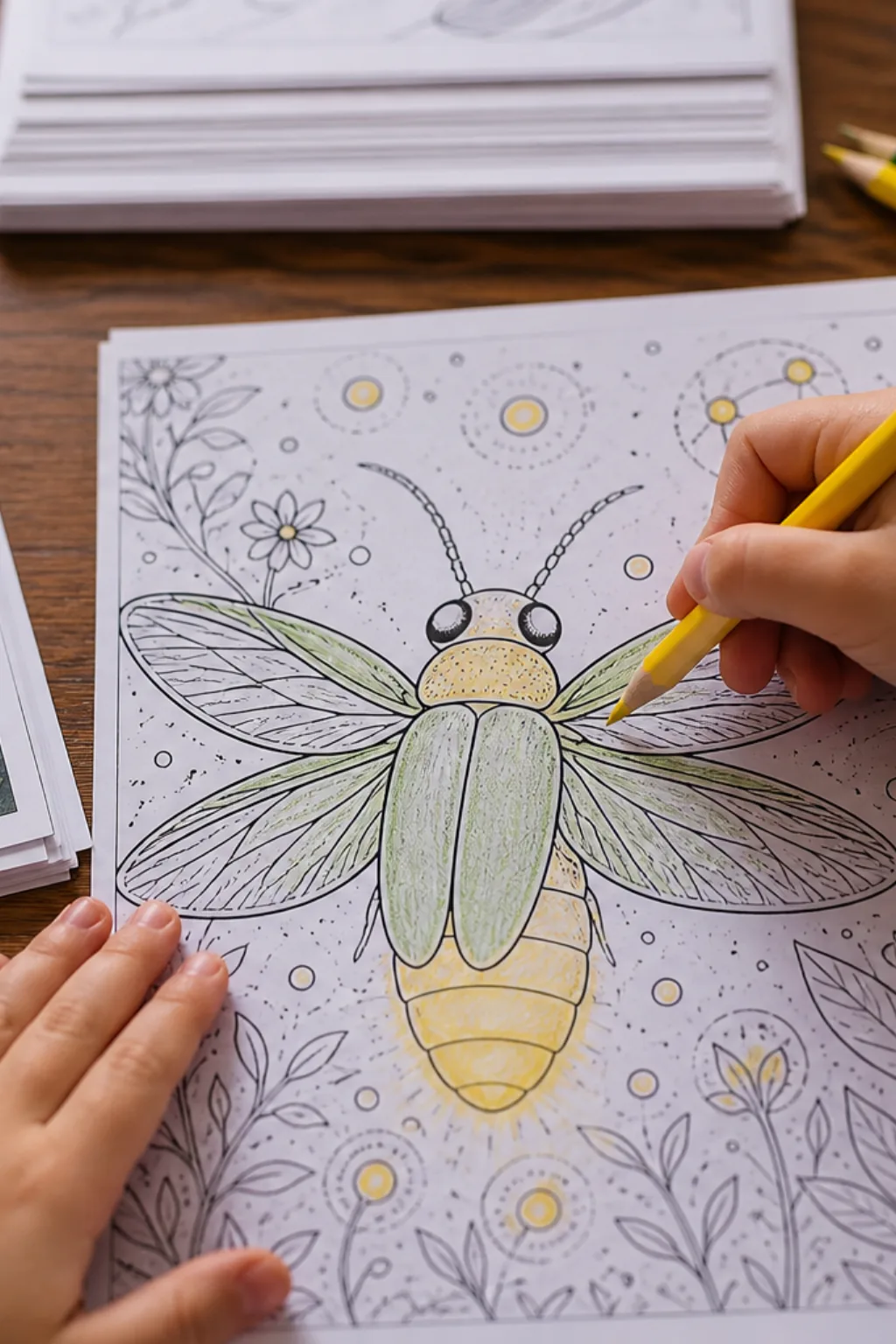 desenhos de vagalume para colorir - 2