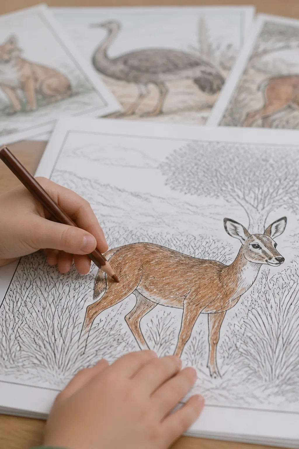 desenhos de veado-campeiro para colorir - 2