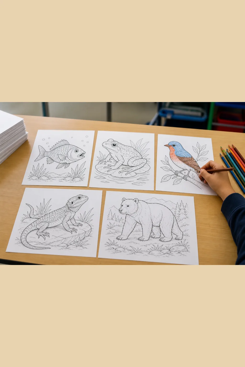 desenhos de animais vertebrados para colorir - 2