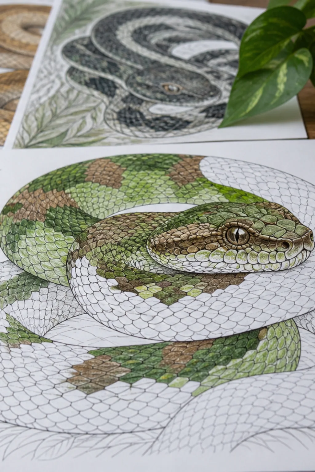 desenhos de víboras para colorir - 2
