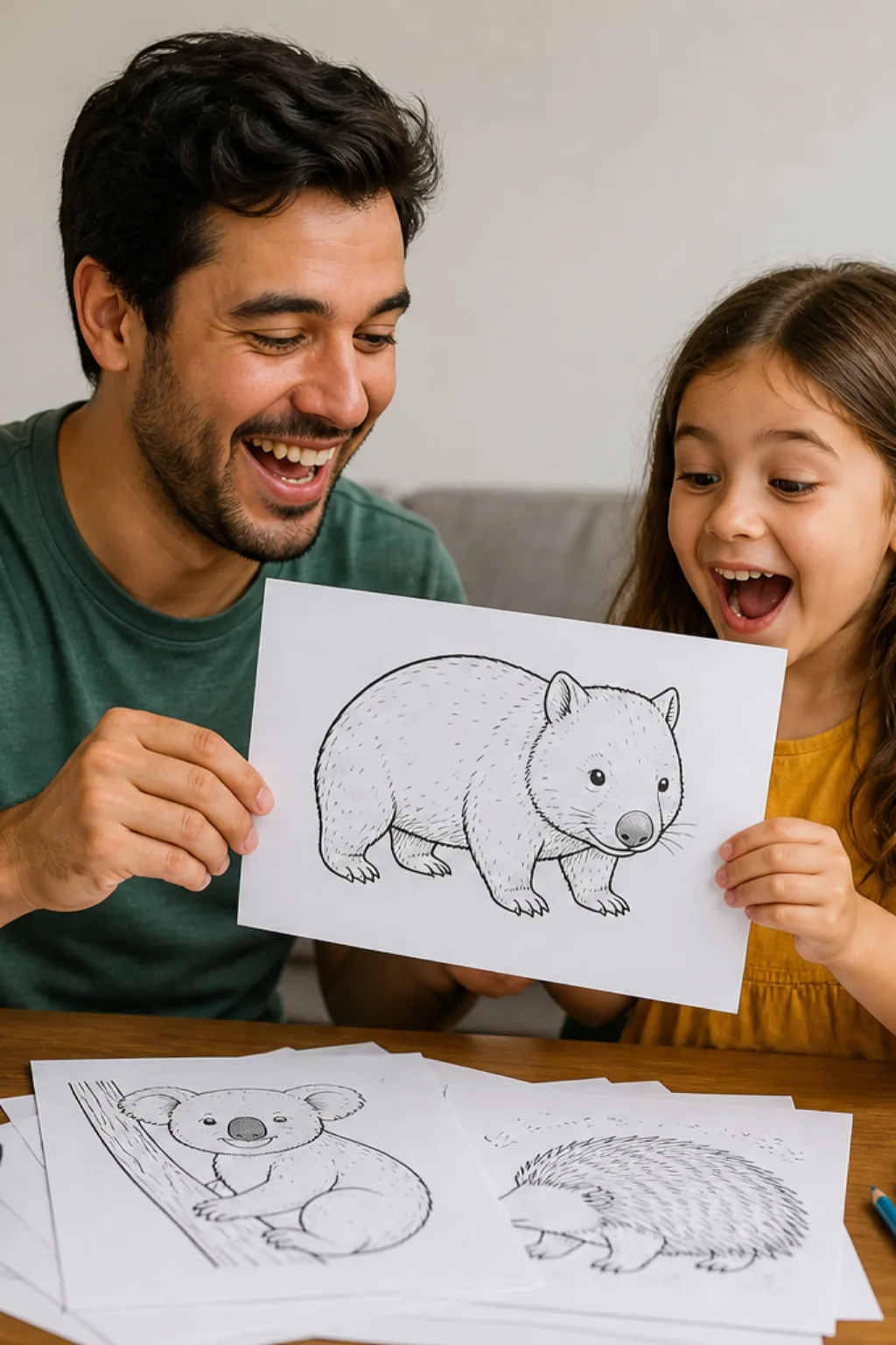 desenhos de wombat para colorir - 1