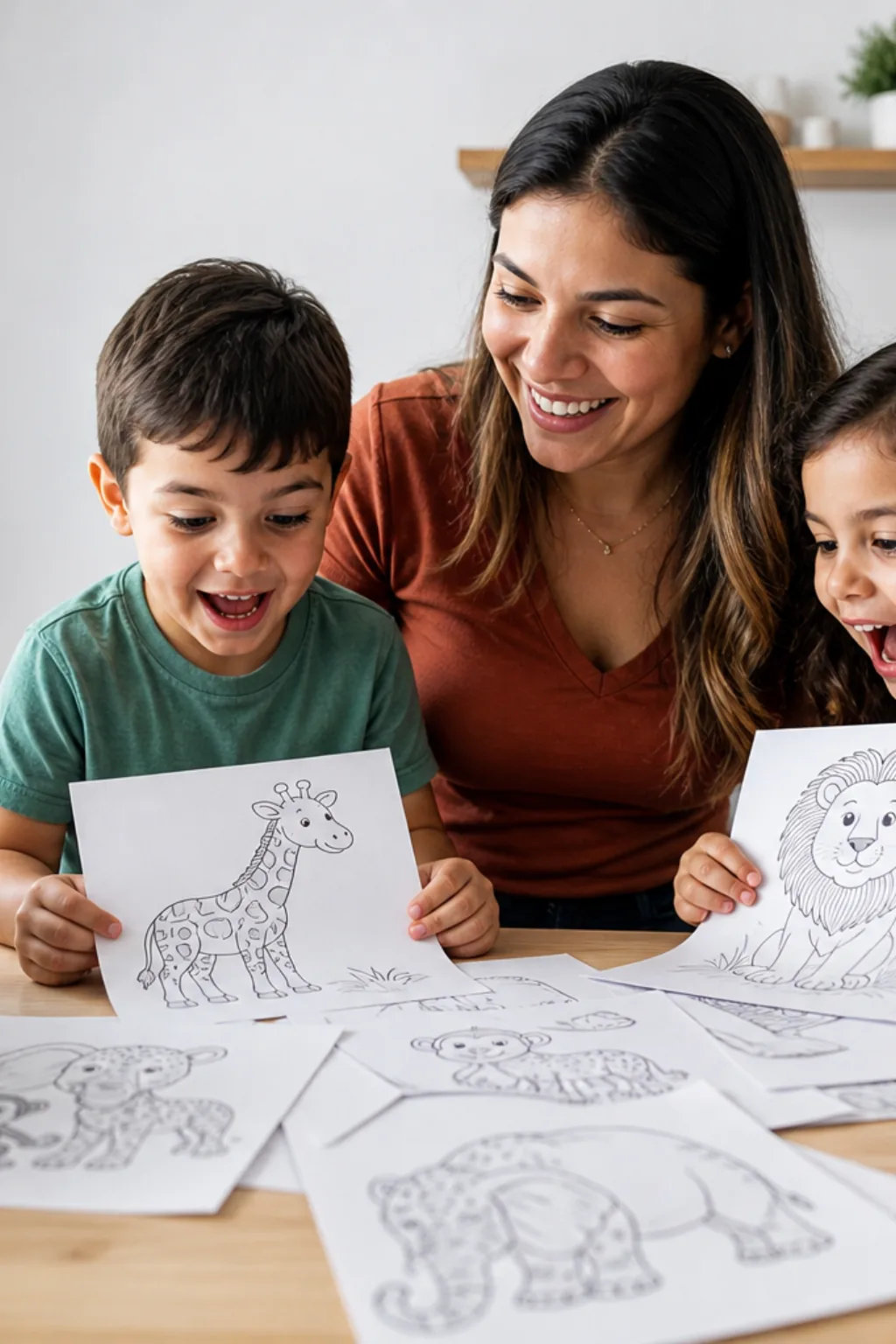 desenhos de animais do zoológico para colorir - 1