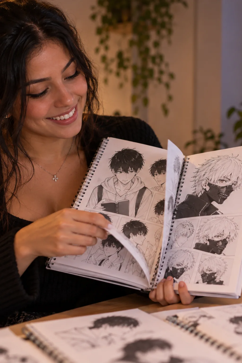 desenhos do Ken Kaneki para colorir — exemplo criado na Desenhos pra Colorir