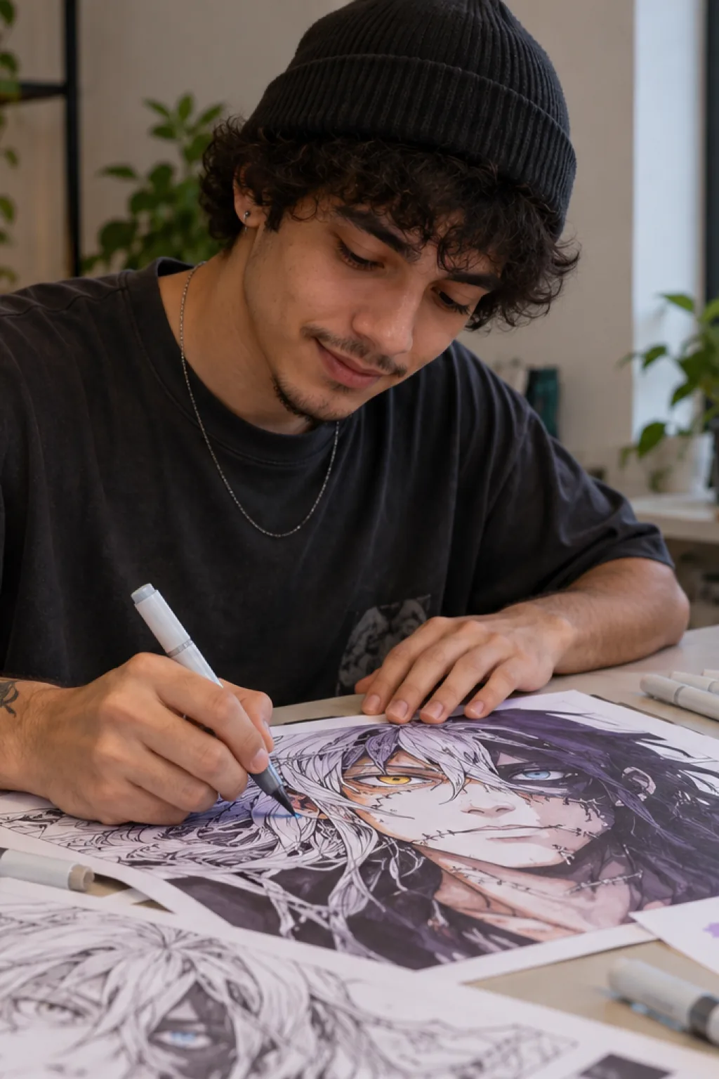 desenhos do mahito para colorir — exemplo criado na Desenhos pra Colorir