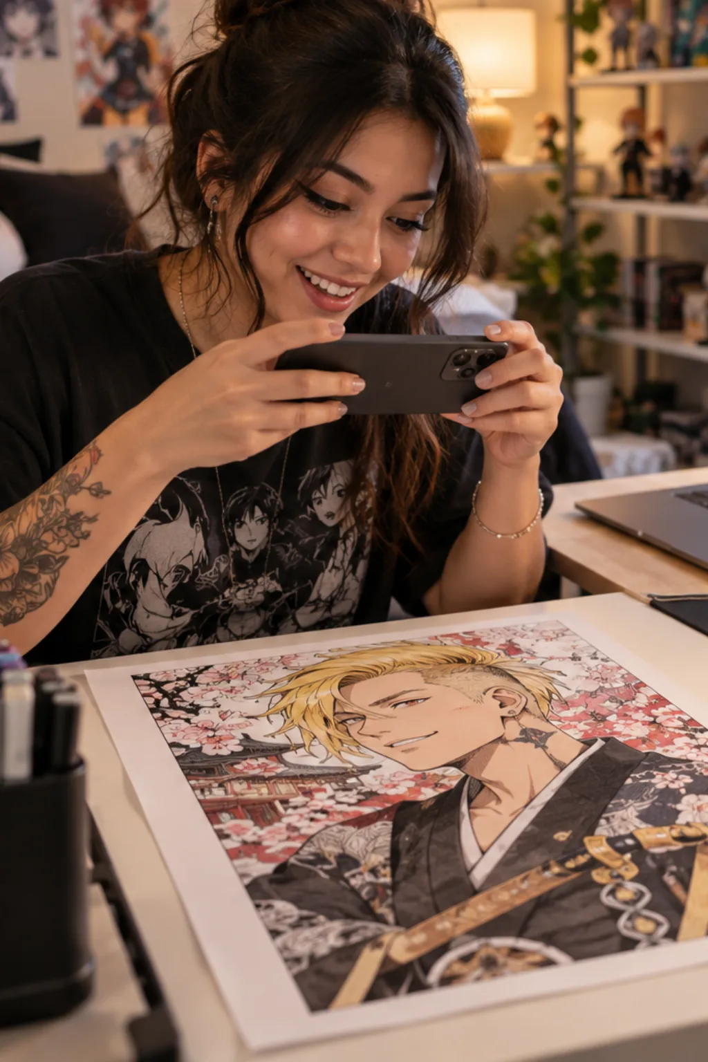 desenhos do Naoya Zenin para colorir — exemplo criado na Desenhos pra Colorir