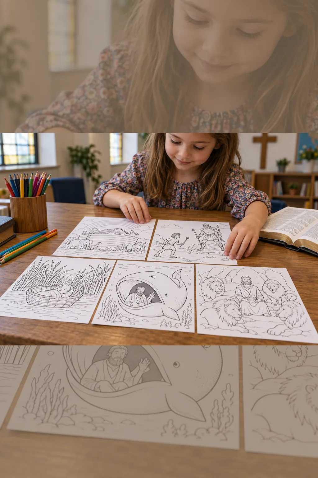 Desenhos do Antigo Testamento para Colorir - Depois