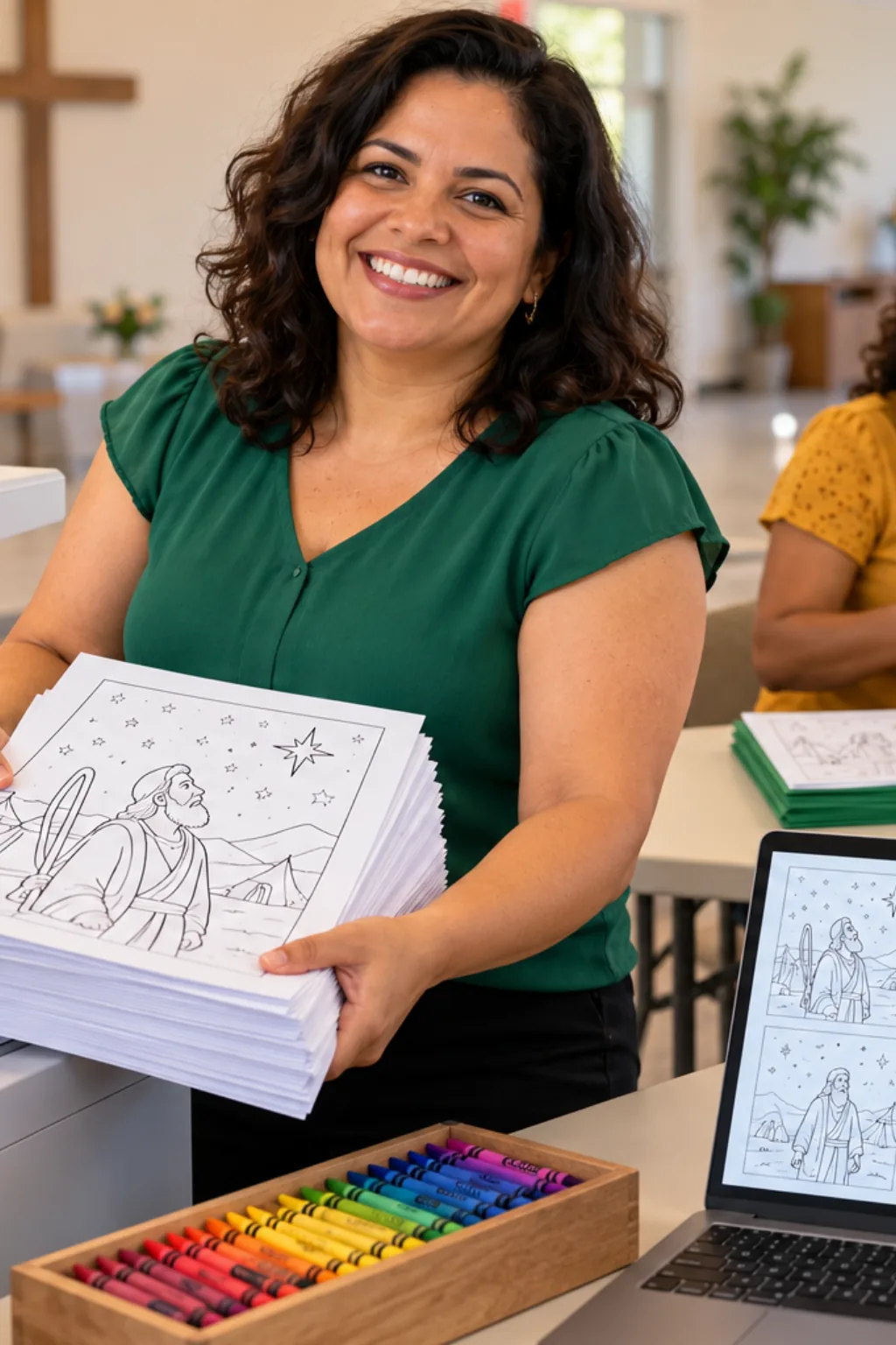 desenhos de Abraão para colorir — exemplo criado na Desenhos pra Colorir