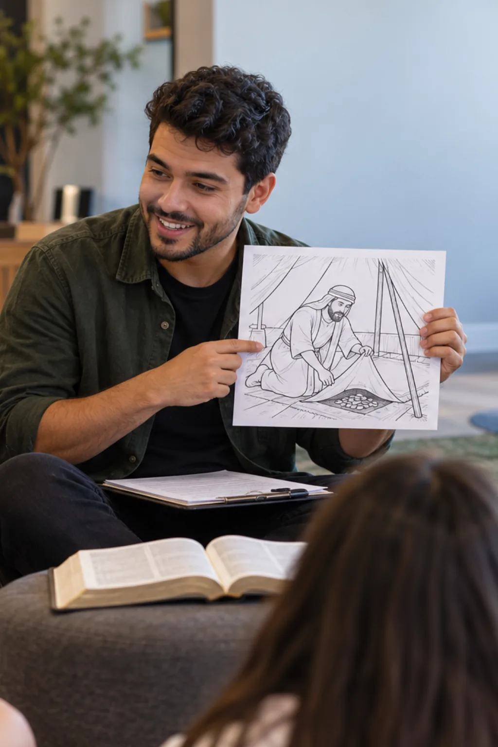 desenhos de Acã para colorir — exemplo criado na Desenhos pra Colorir