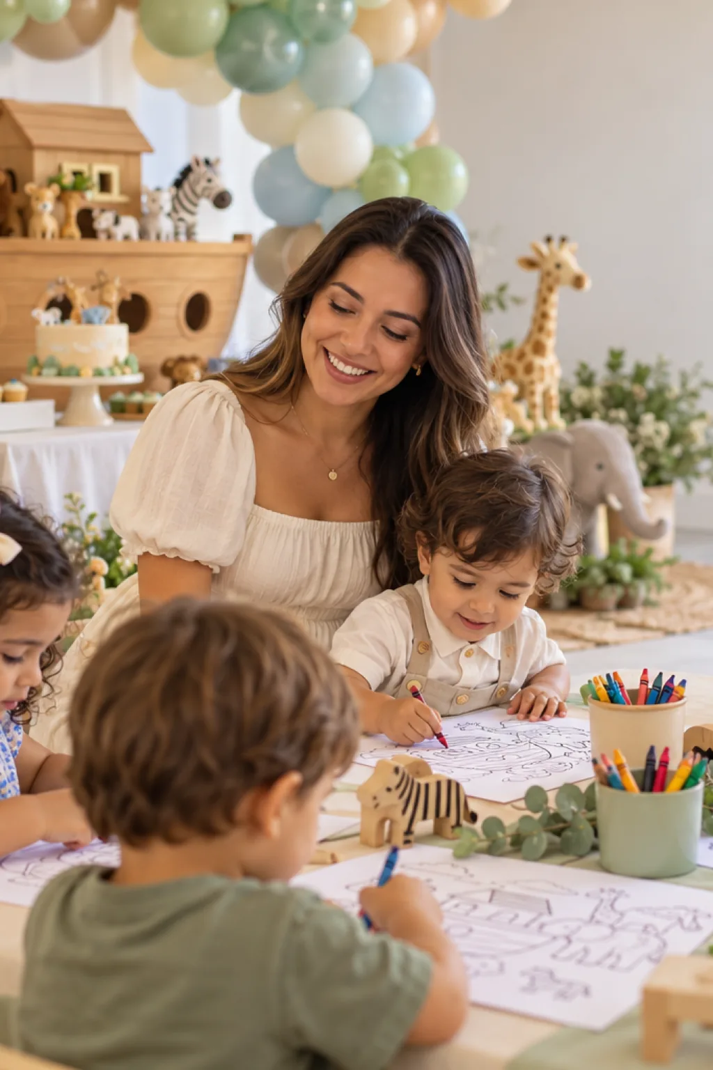 desenhos da arca de Noé para colorir — exemplo criado na Desenhos pra Colorir