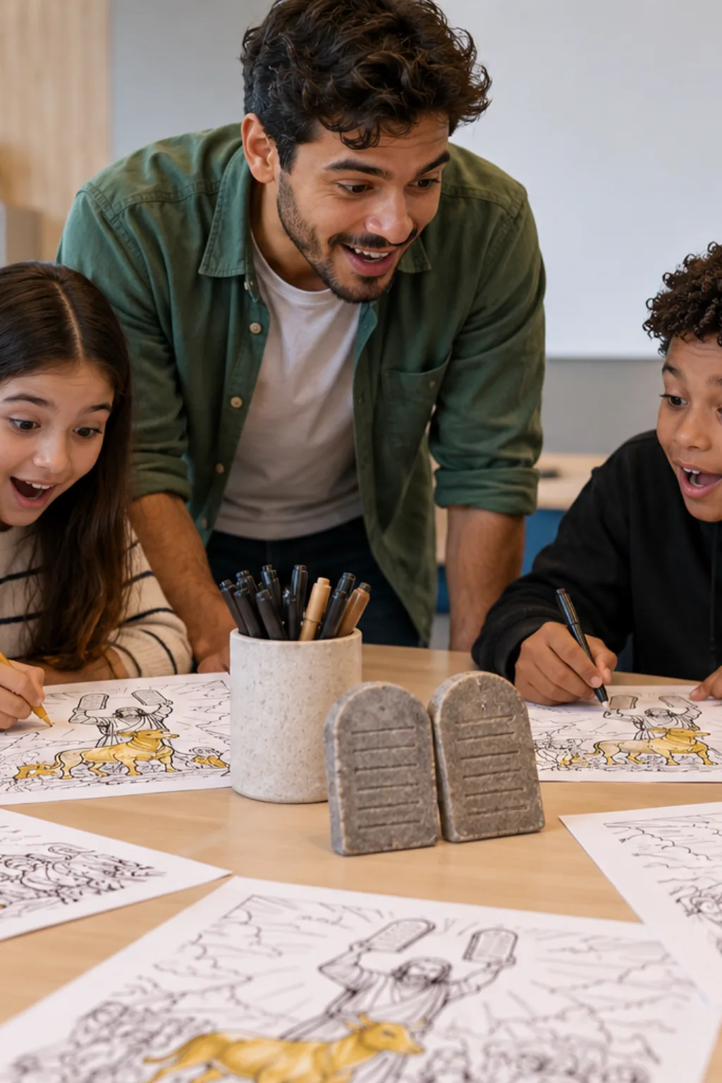 desenhos do bezerro de ouro para colorir — exemplo criado na Desenhos pra Colorir