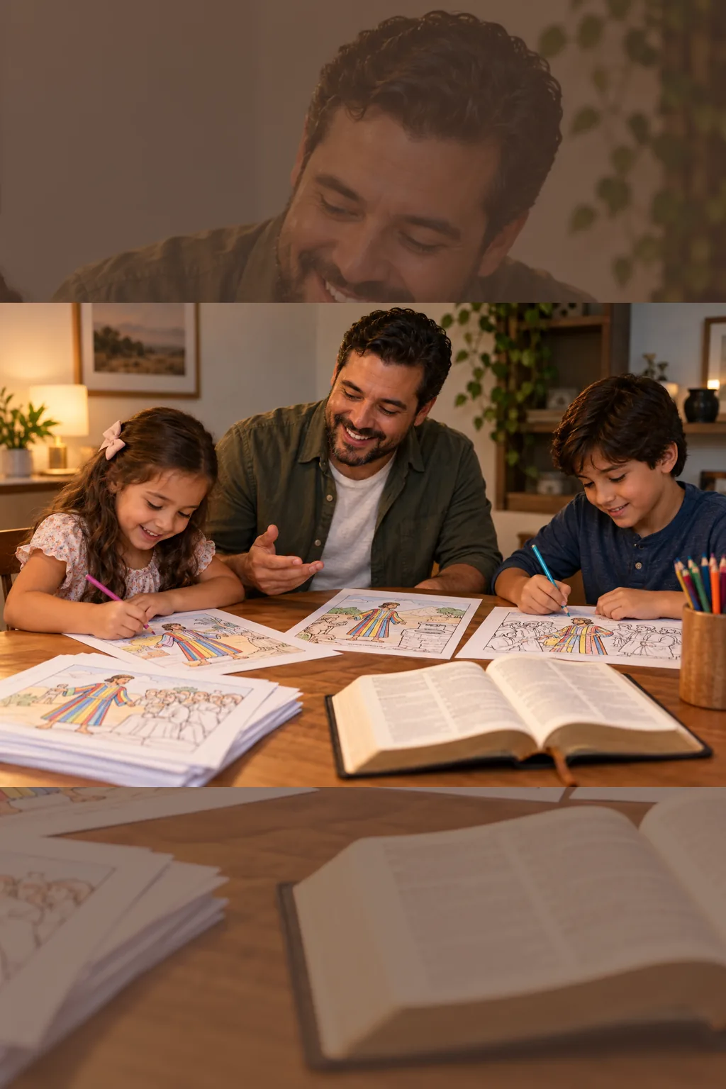 desenhos de José do Egito para colorir — exemplo criado na Desenhos pra Colorir