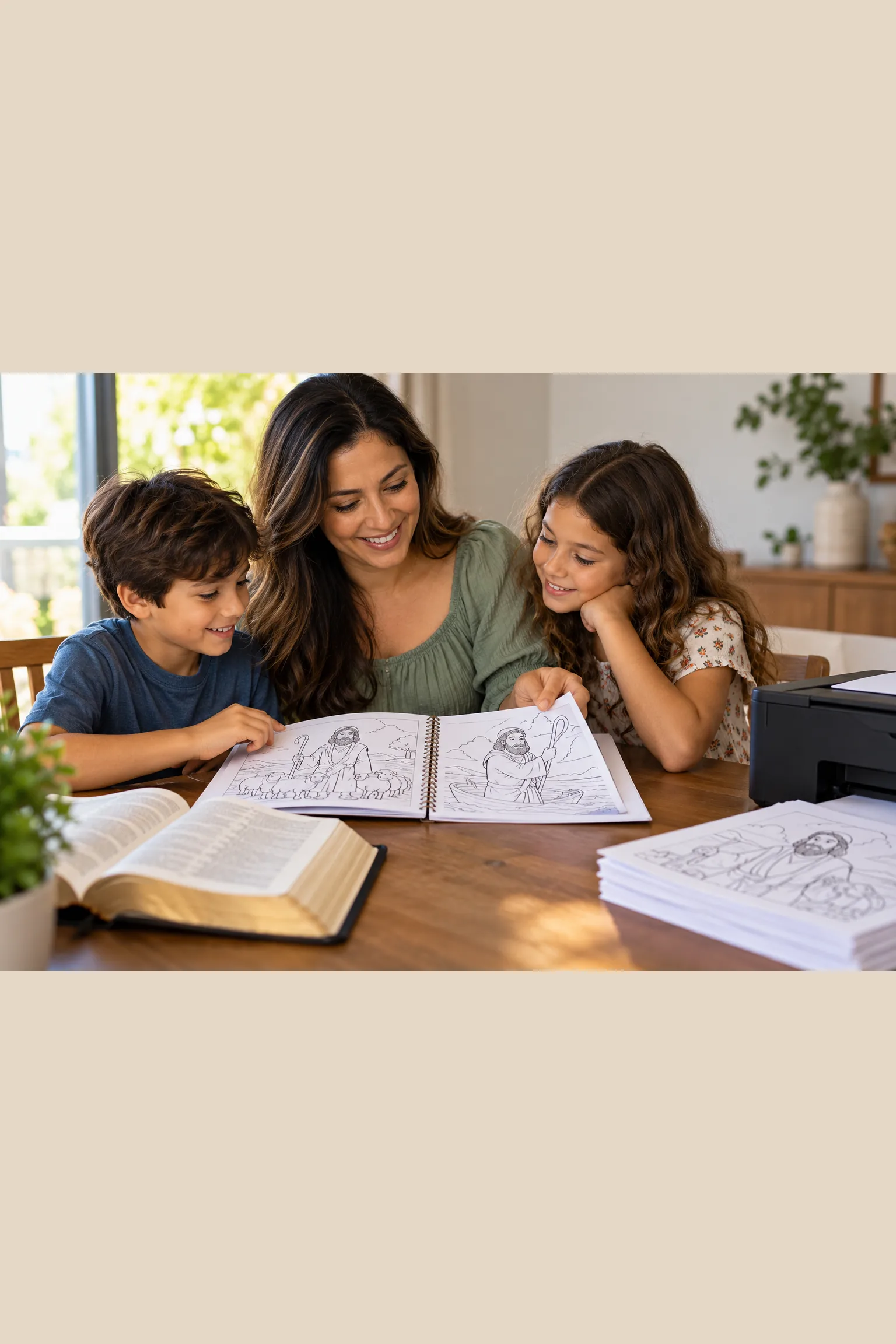 desenhos do livro de Gênesis para colorir — exemplo criado na Desenhos pra Colorir