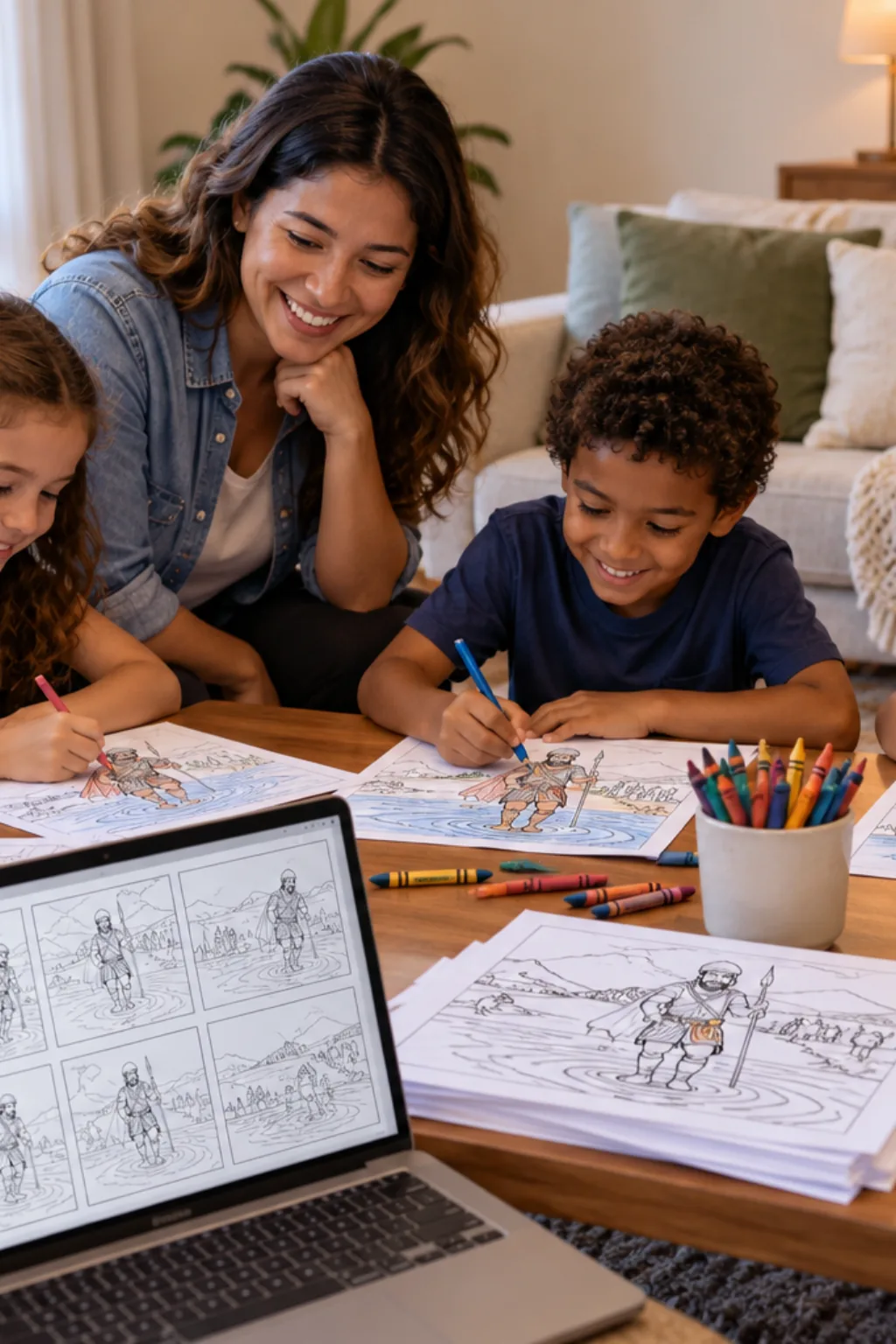 desenhos de Naamã para colorir — exemplo criado na Desenhos pra Colorir