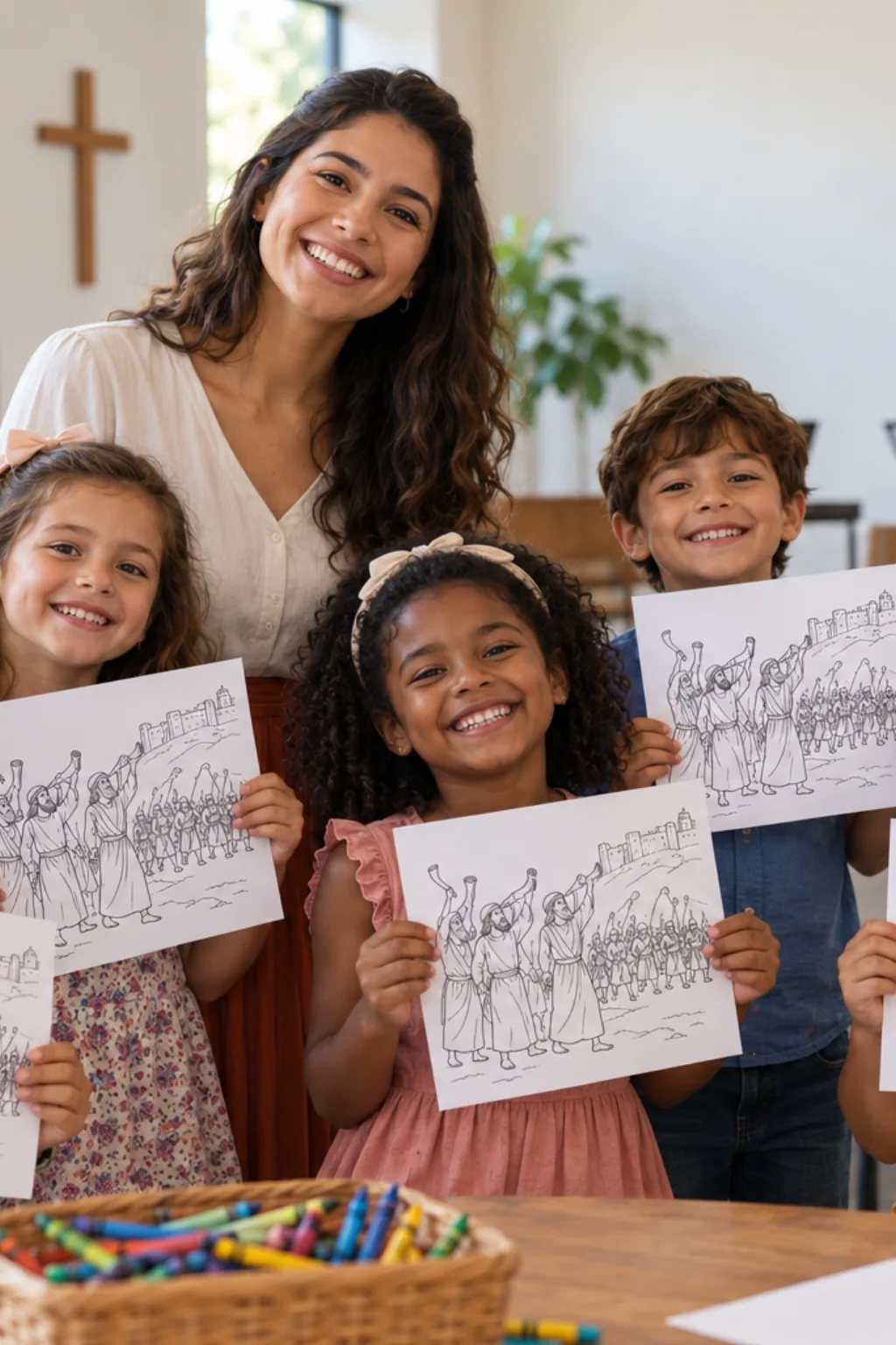 desenhos do Rei Josafá para colorir — exemplo criado na Desenhos pra Colorir