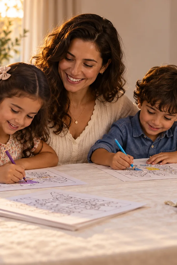 desenhos do Shabat para colorir — exemplo criado na Desenhos pra Colorir
