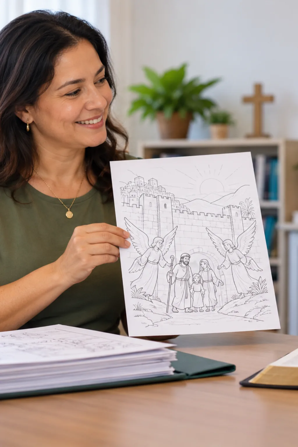 desenhos de Sodoma e Gomorra para colorir — exemplo criado na Desenhos pra Colorir