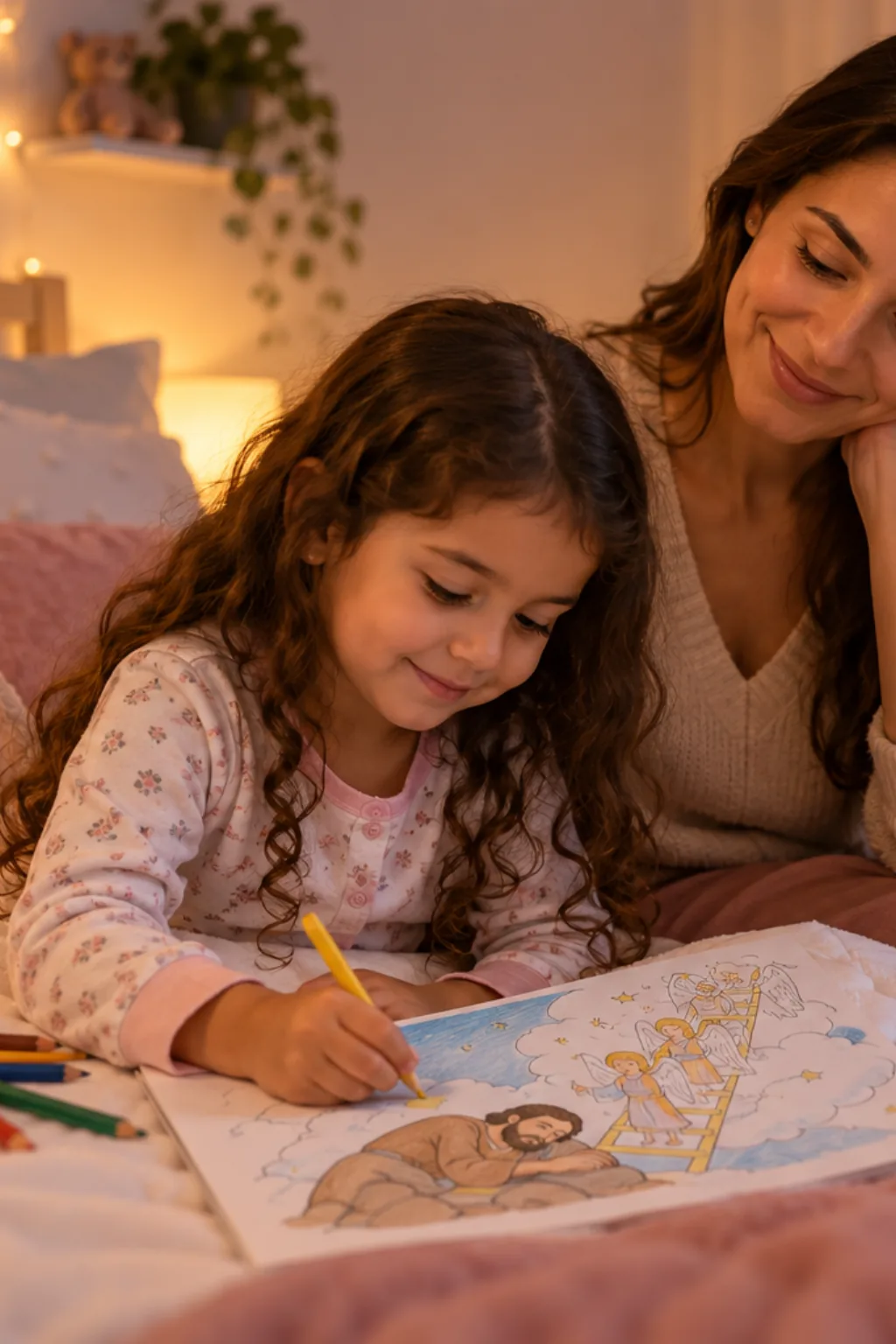 desenhos do sonho de jacó para colorir — exemplo criado na Desenhos pra Colorir