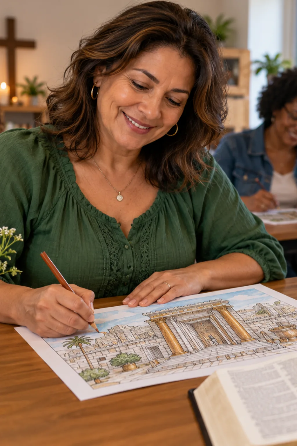 desenhos do Templo de Salomão para colorir — exemplo criado na Desenhos pra Colorir