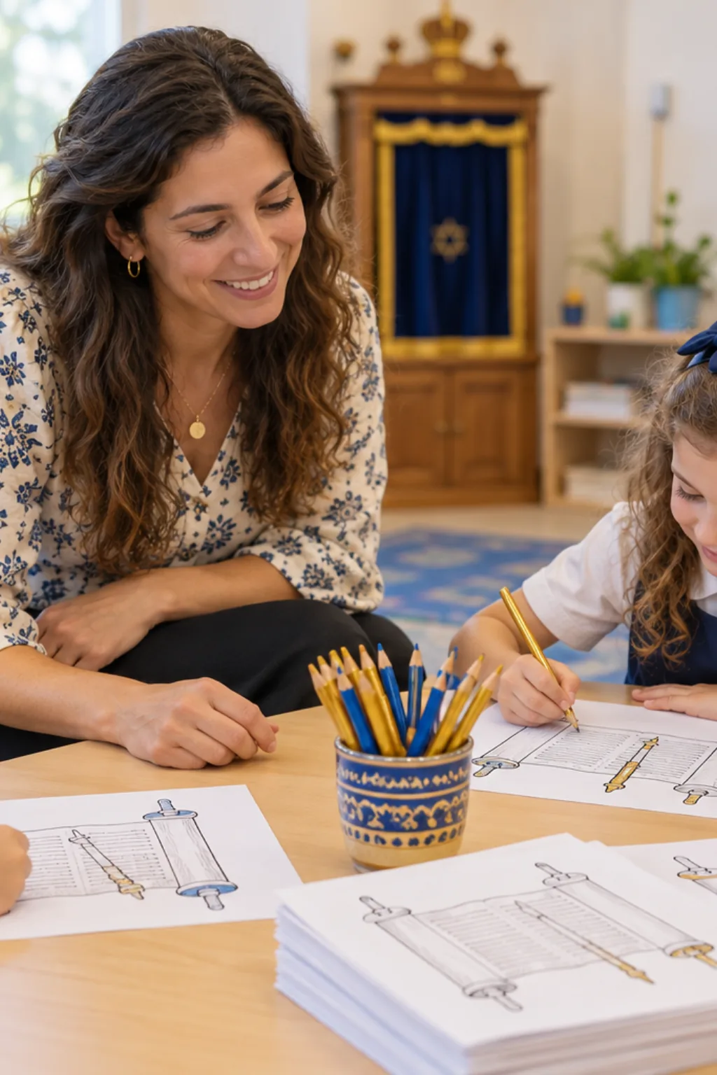 desenhos da Torá para colorir — exemplo criado na Desenhos pra Colorir