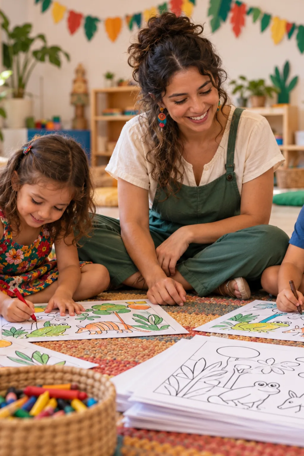desenhos da obra A Cuca de Tarsila do Amaral para colorir — exemplo criado na Desenhos pra Colorir