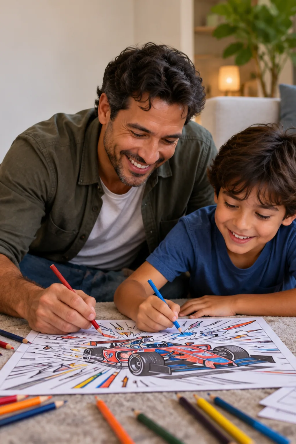 desenhos do Futurismo para colorir — exemplo criado na Desenhos pra Colorir