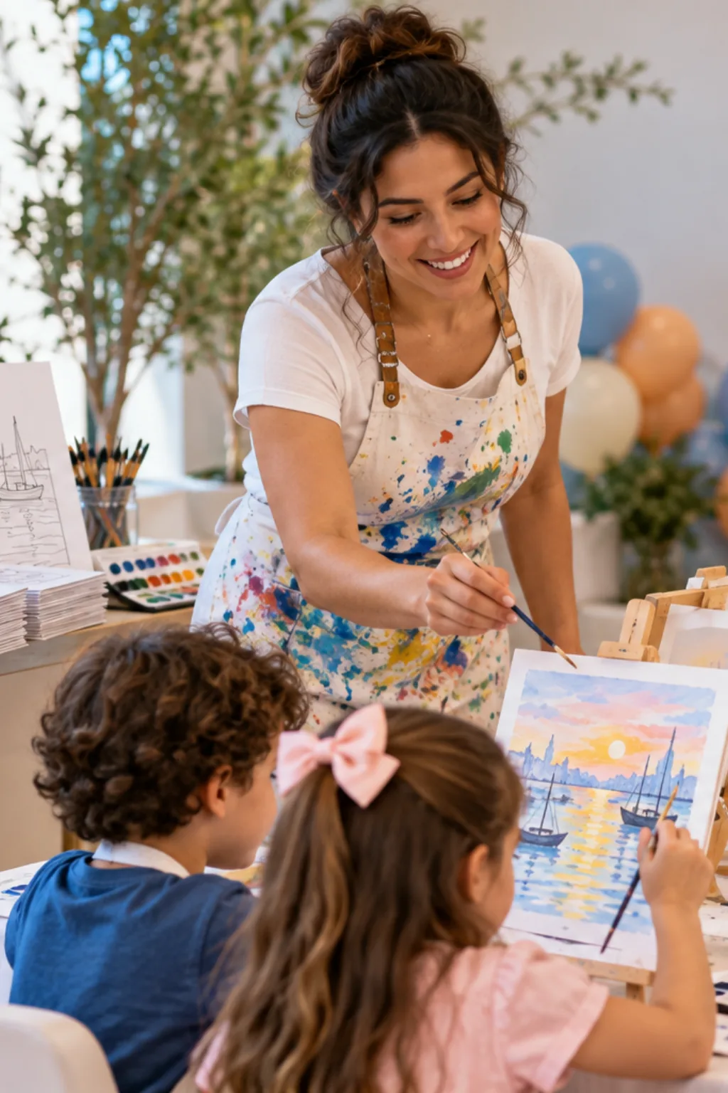 desenhos da obra Impressão, Nascer do Sol de Monet para colorir — exemplo criado na Desenhos pra Colorir