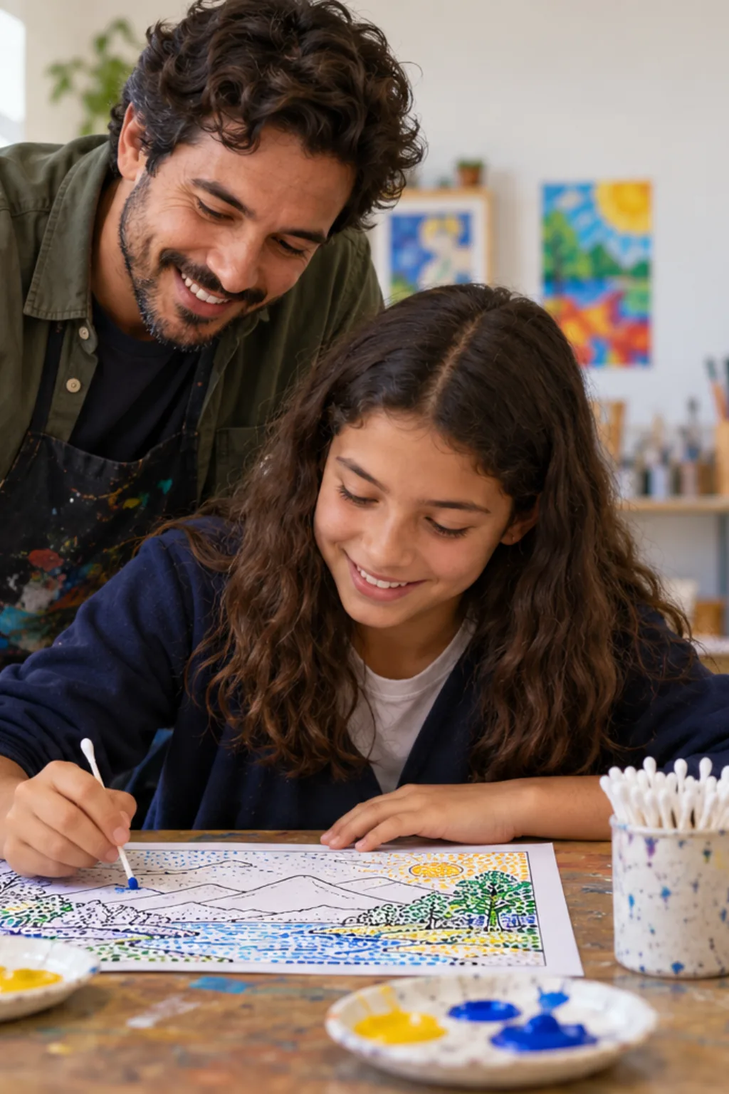 desenhos de pontilhismo para colorir — exemplo criado na Desenhos pra Colorir