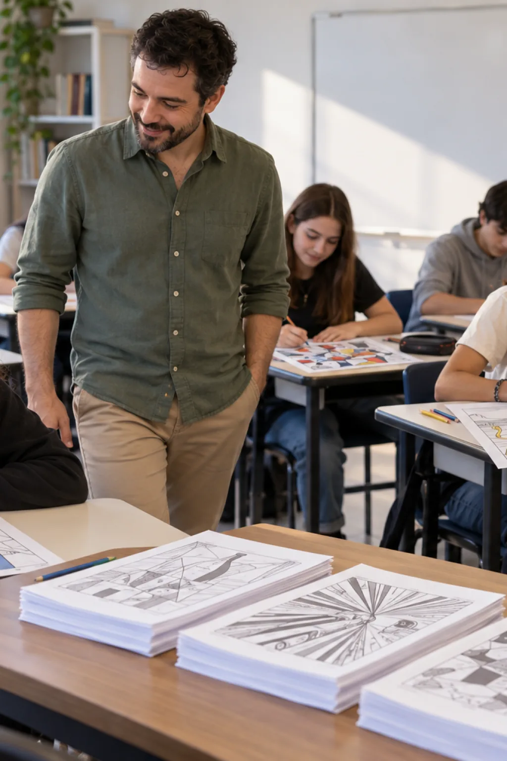 desenhos das Vanguardas Europeias para colorir — exemplo criado na Desenhos pra Colorir